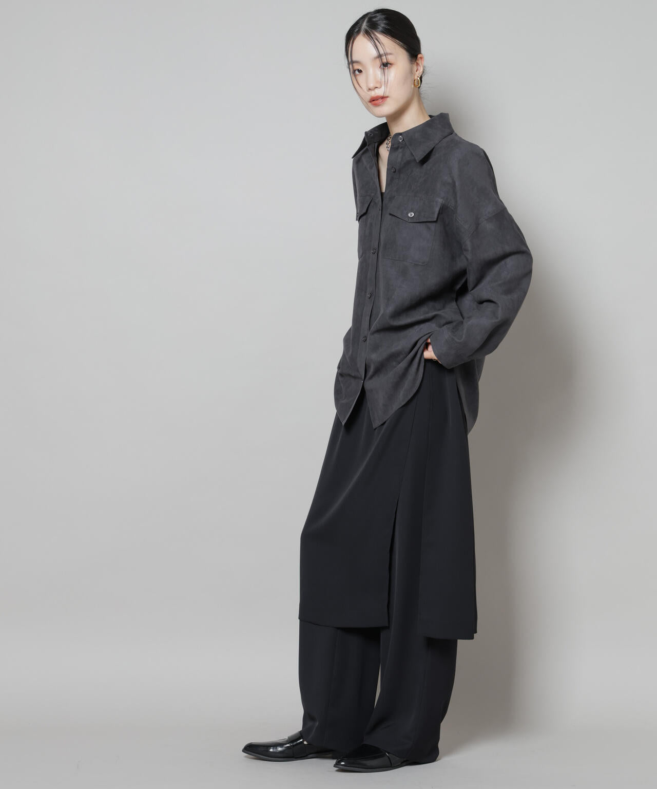 フェイクスエードシャツ(セットアップ可)