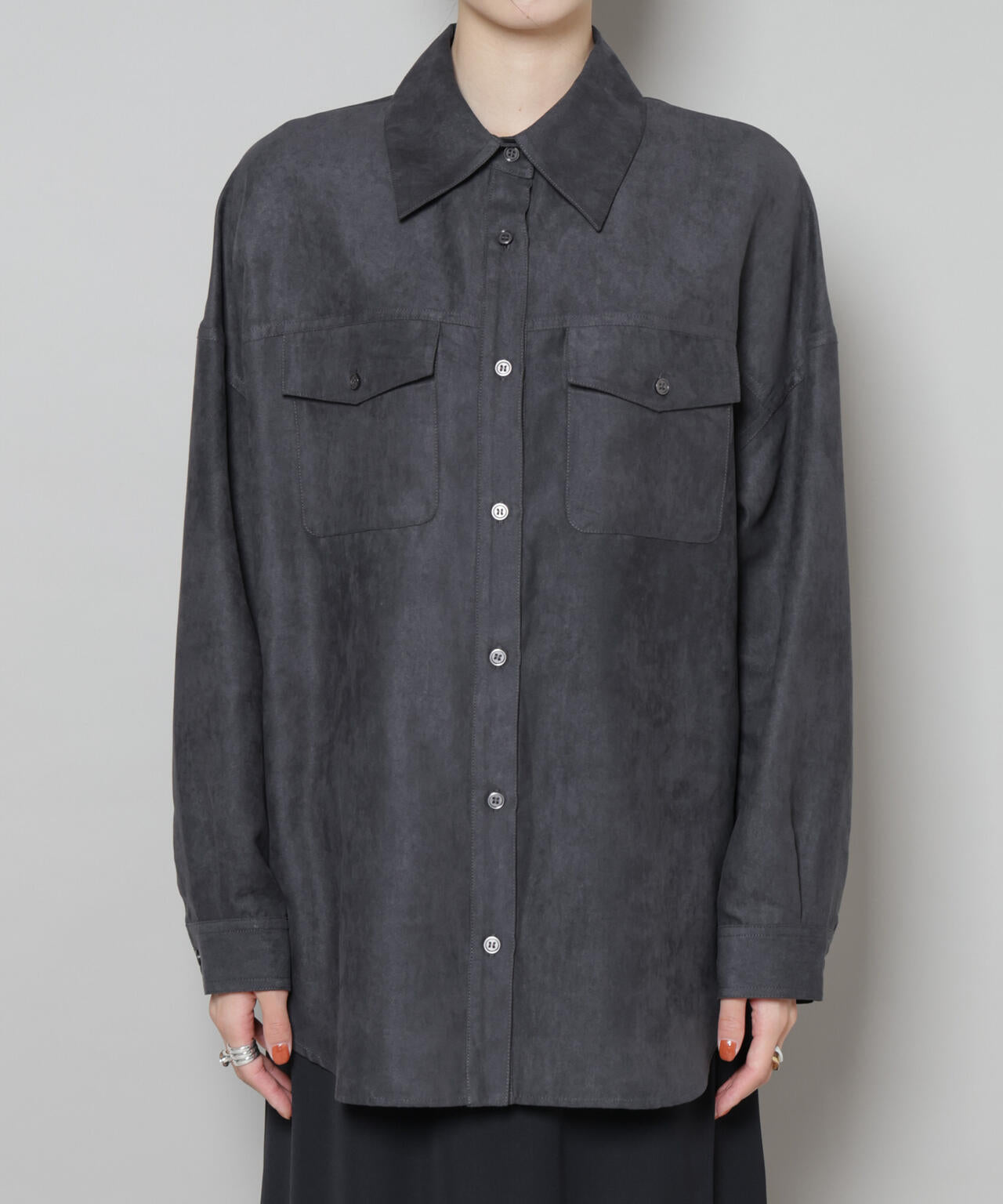 フェイクスエードシャツ(セットアップ可)