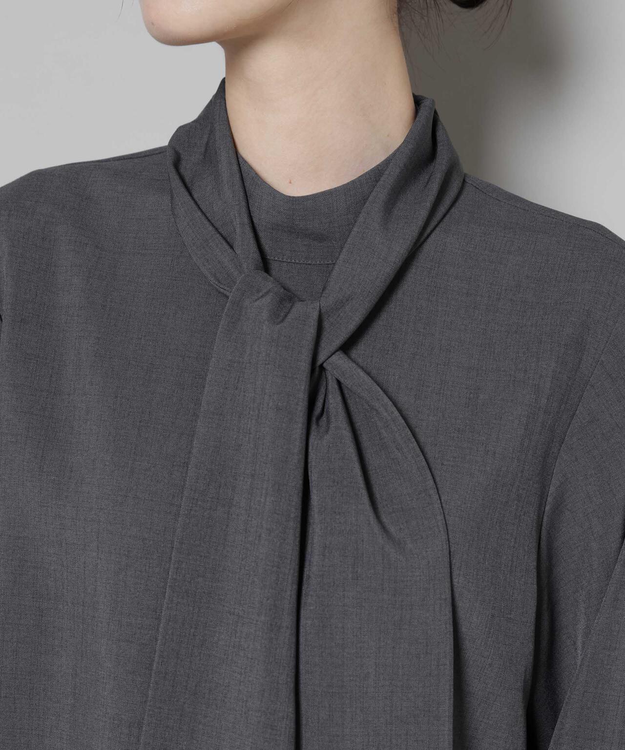 ボータイ取り外し可能2wayブラウス