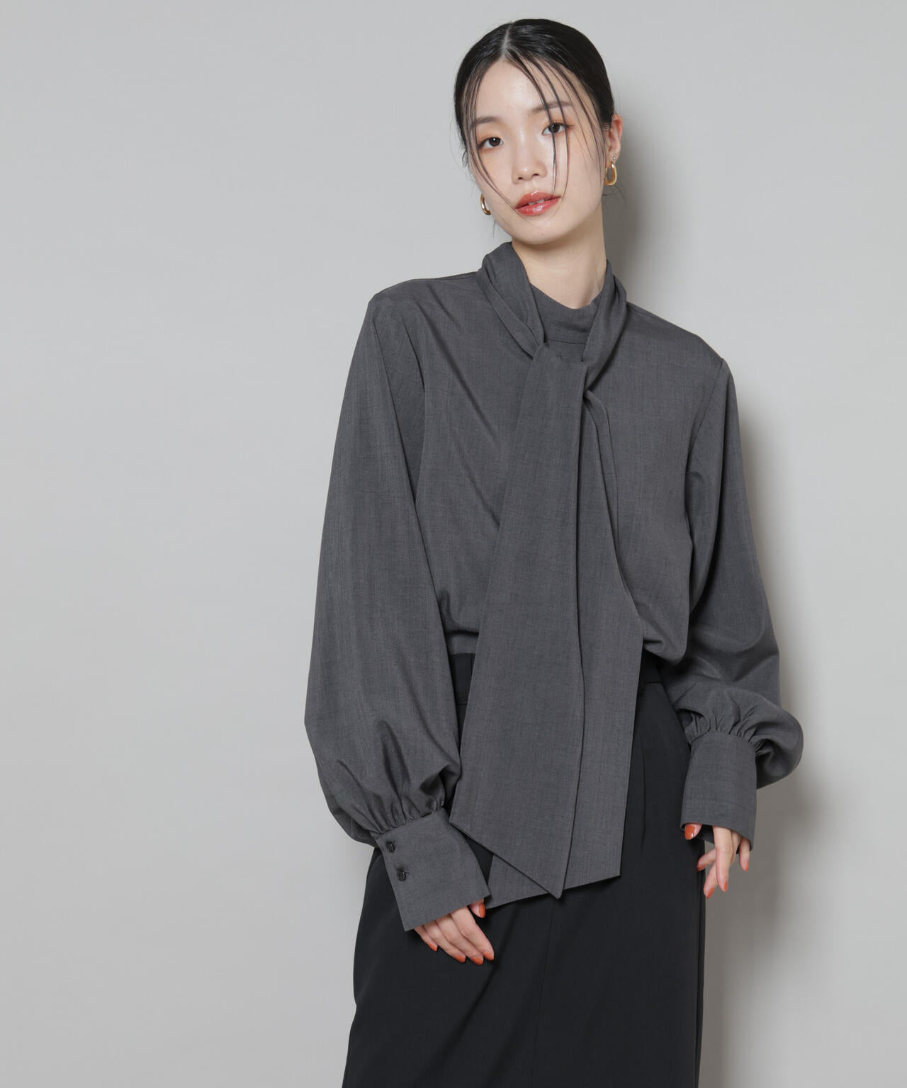 ボータイ取り外し可能2wayブラウス | NANO universe（ナノ・ユニバース