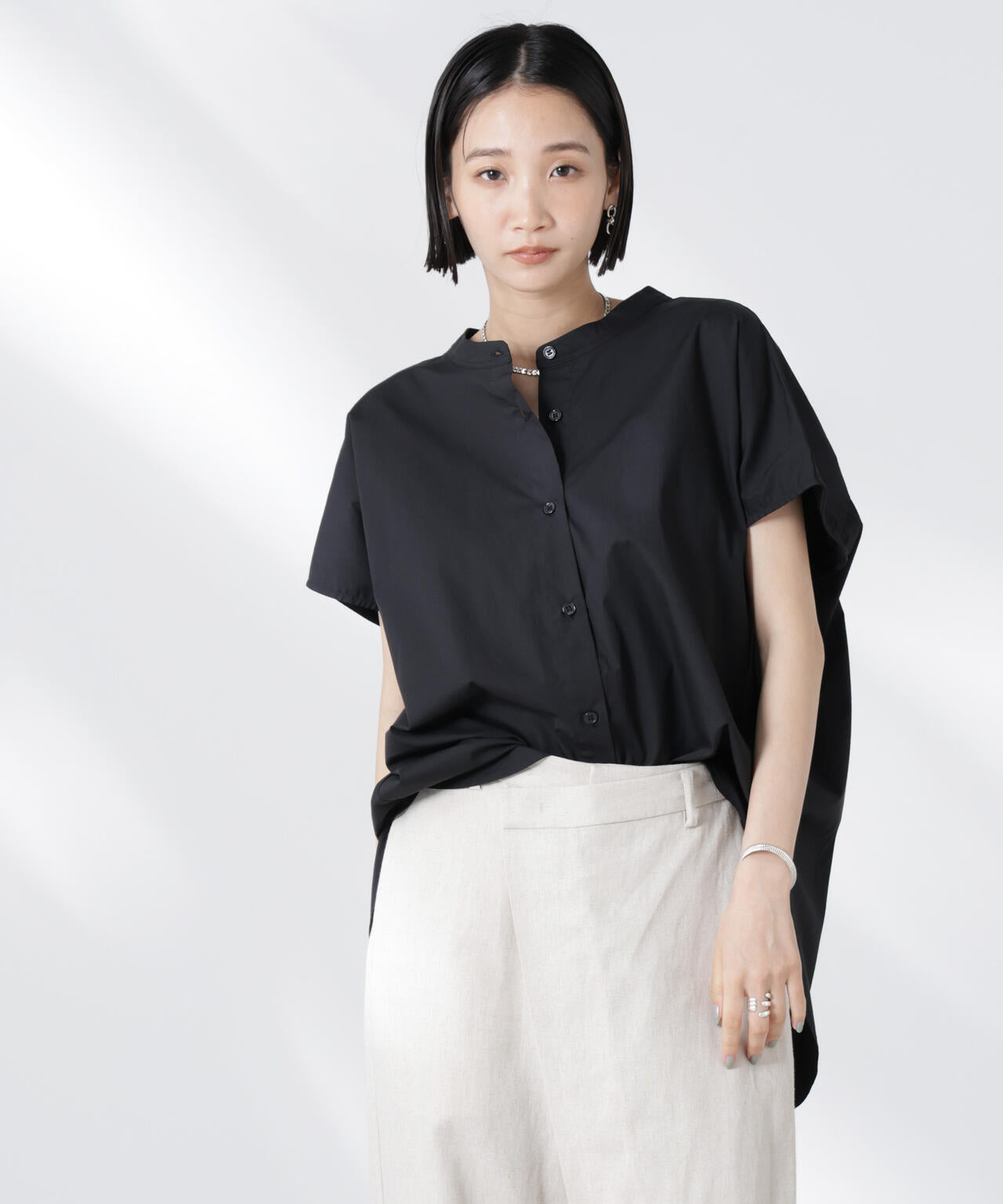 バックギャザーノースリーブブラウス | NANO universe（ナノ