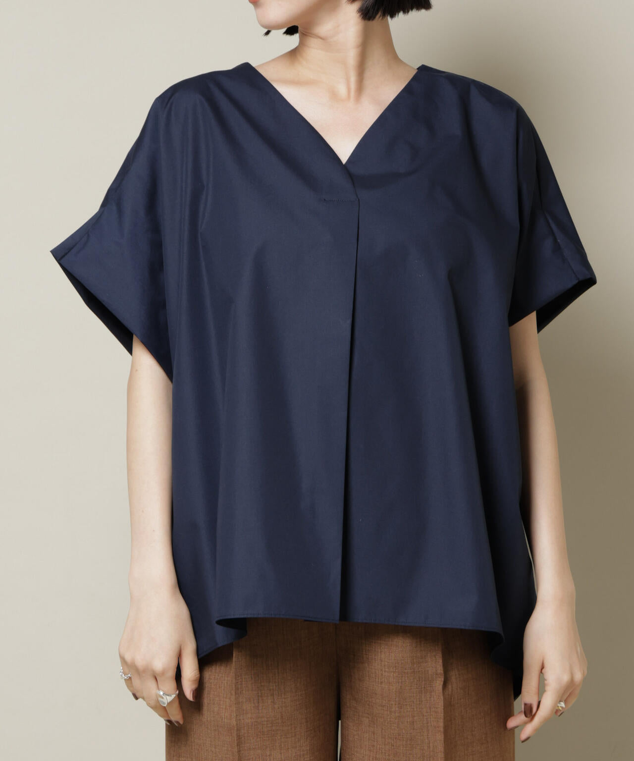 ドルマンワイドスキッパーブラウス