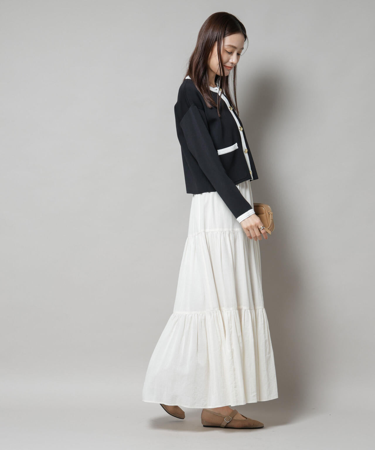 洗濯機洗可配色ジャケットカーディガン | NANO universe（ナノ