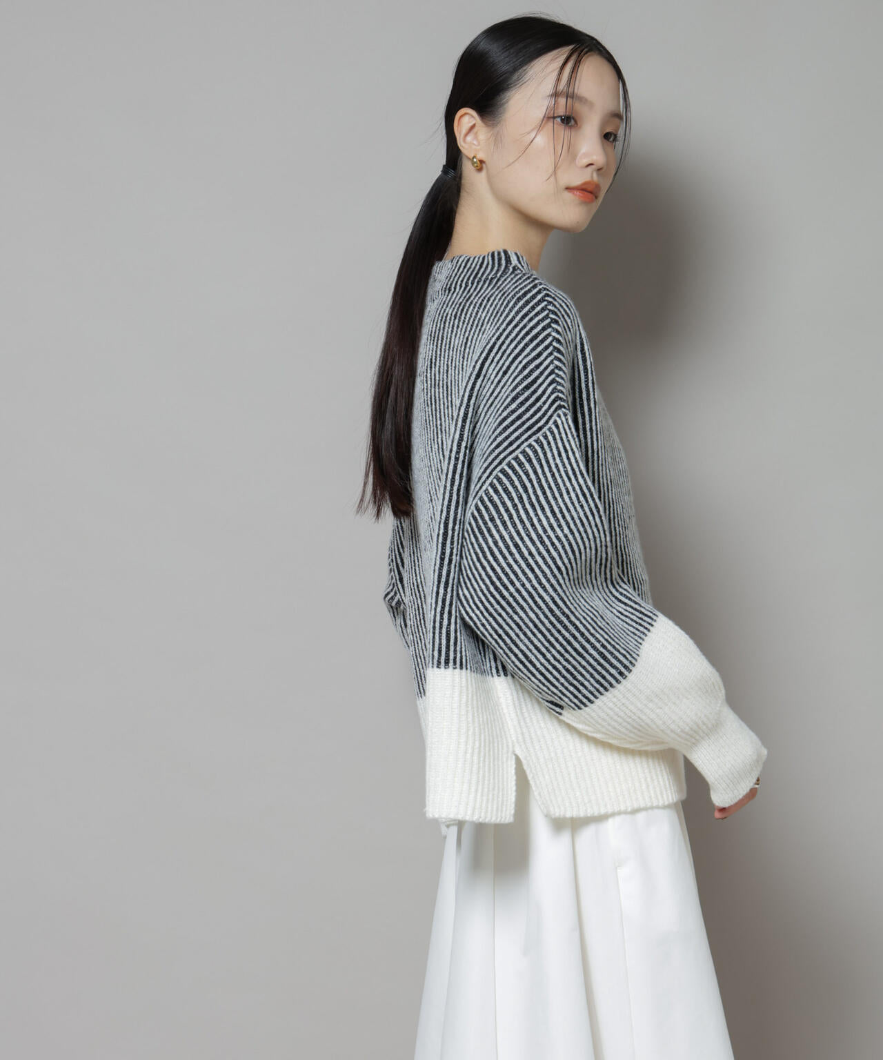 ス*売様 last nest デザイナー着用 suss ストライプ ニットセータ ス*売様 last nest デザイナー着用 suss ストライプ ニットセータ