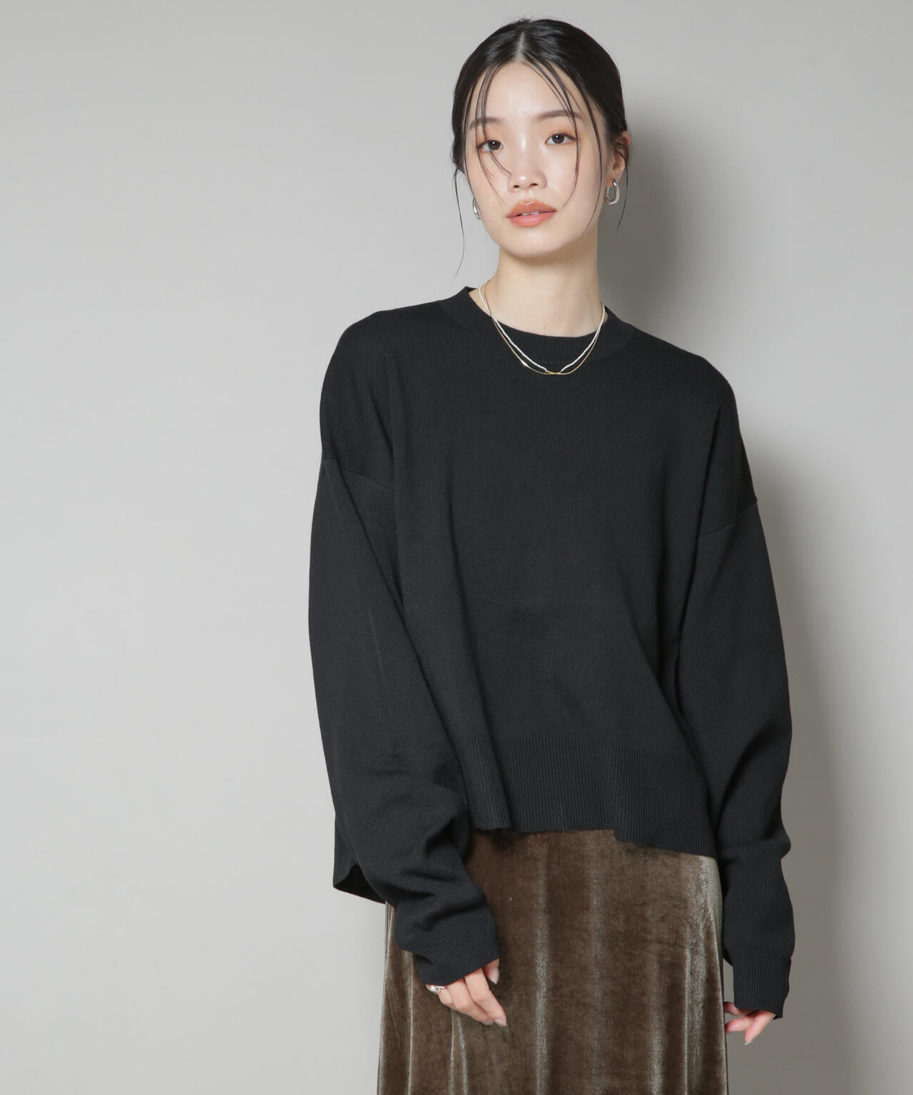 毛玉抑制ニットプルオーバー(セットアップ可) | NANO universe（ナノ