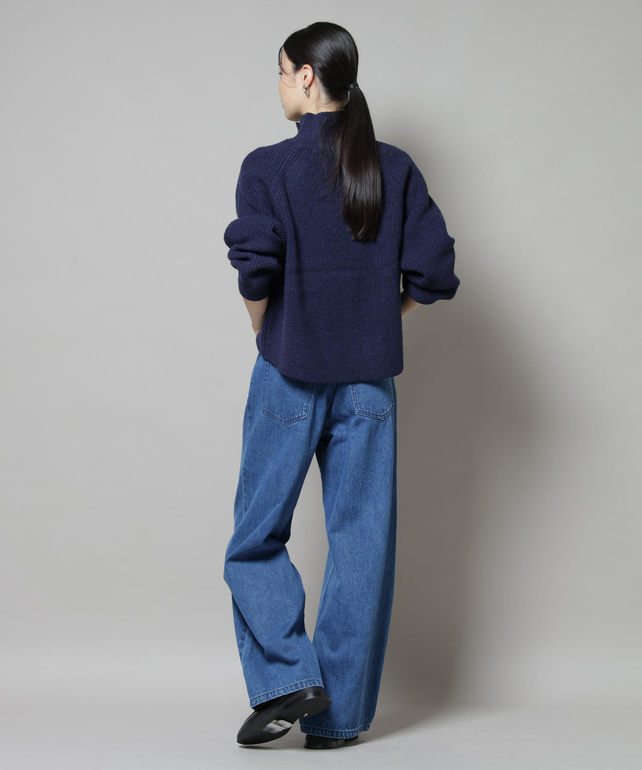 釦ディティールニットプルオーバー | NANO universe（ナノ・ユニバース