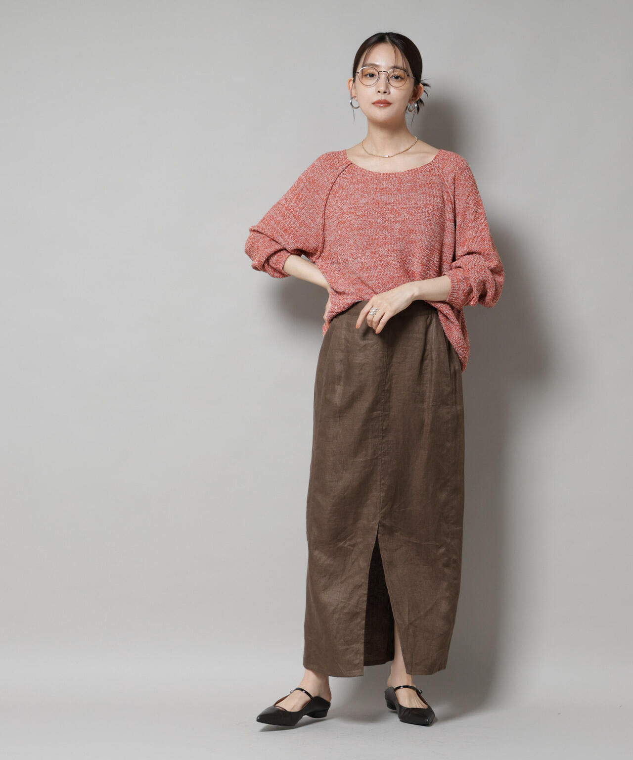 銀河222様 取引ページ メランジクルーネックニット | NANO universe（ナノ・ユニバース