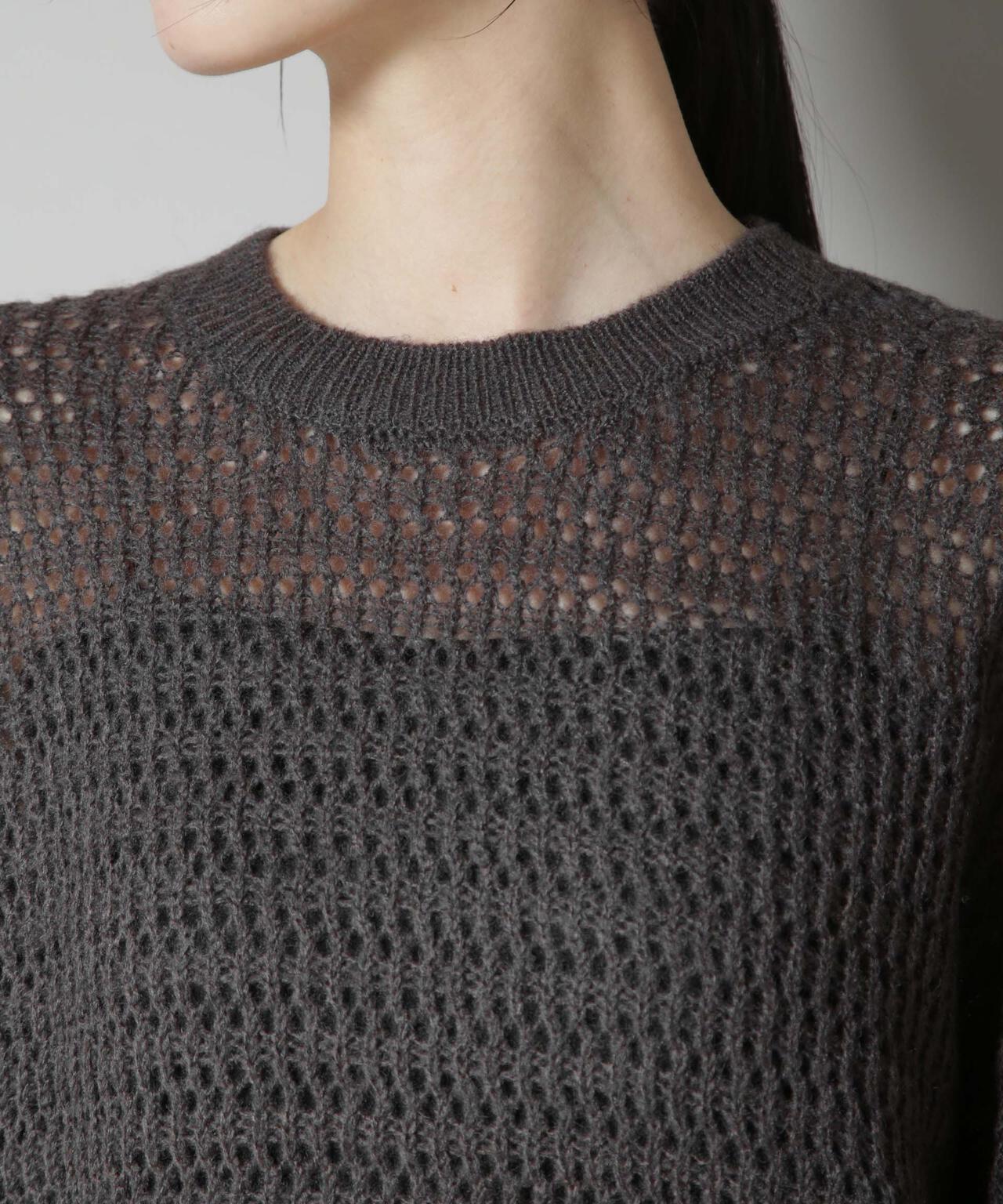 モヘヤライクメッシュニットトップス | NANO universe（ナノ