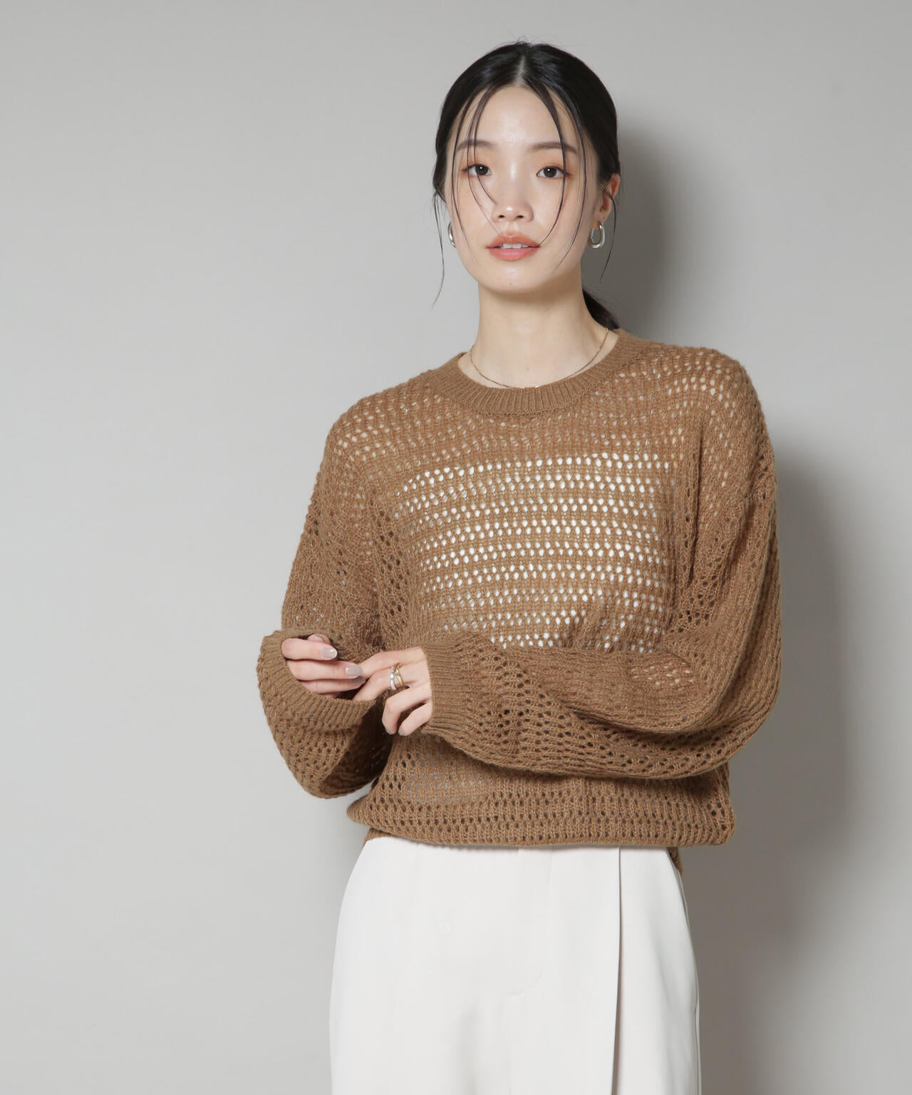 メッシュニットベアトップス 楽天市場】【20％OFFクーポン！12/25(木)限定！】COCOMOMO メッシュ