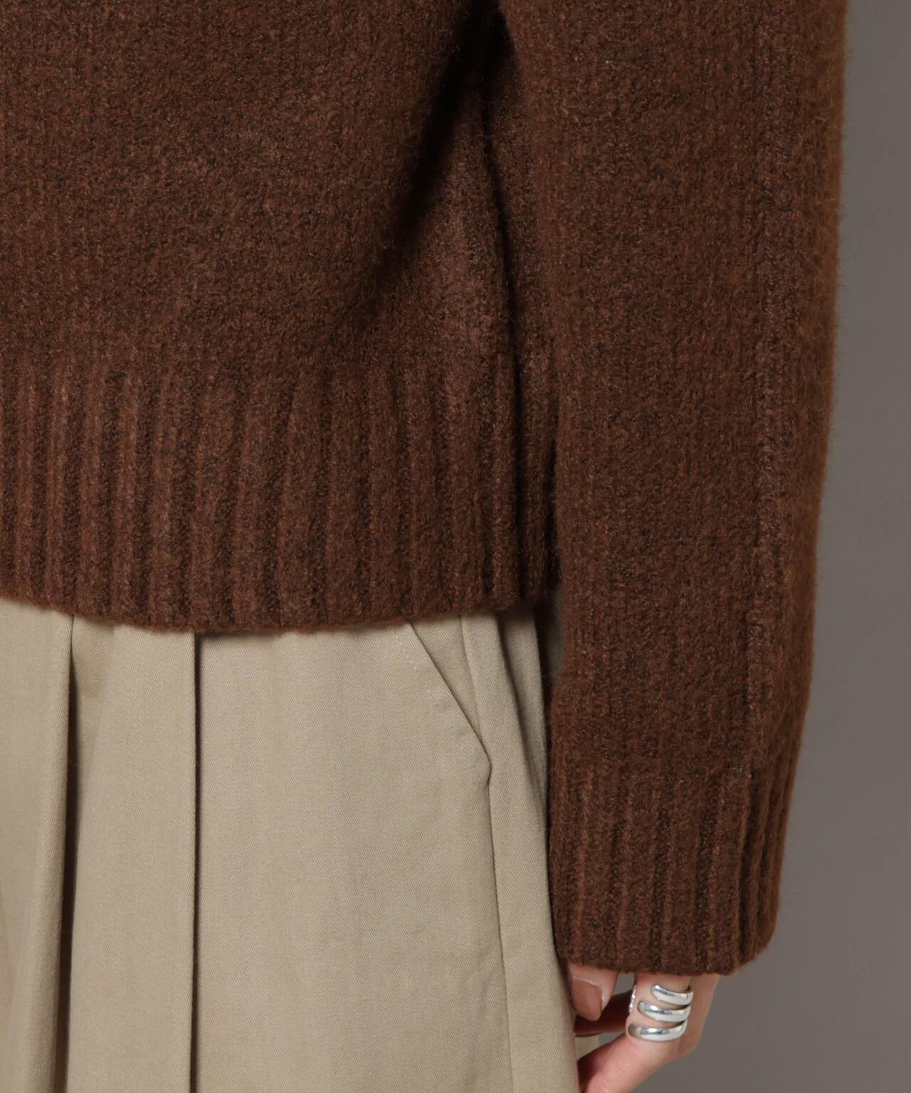 ハーフジップニットプルオーバー | NANO universe（ナノ・ユニバース