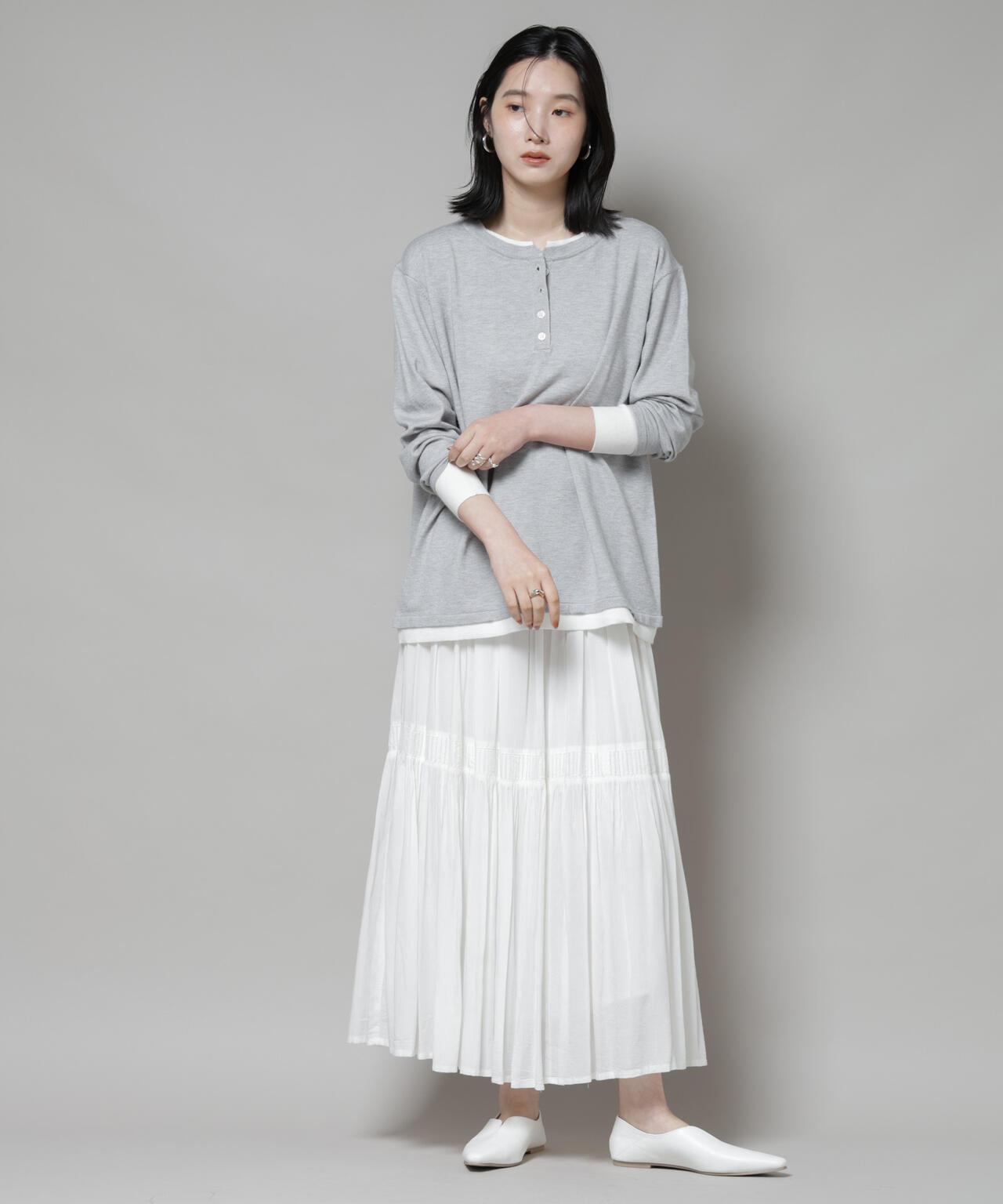 たのまれもの トリプルステッチ パールドットオーバーシャツ | NANO universe（ナノ