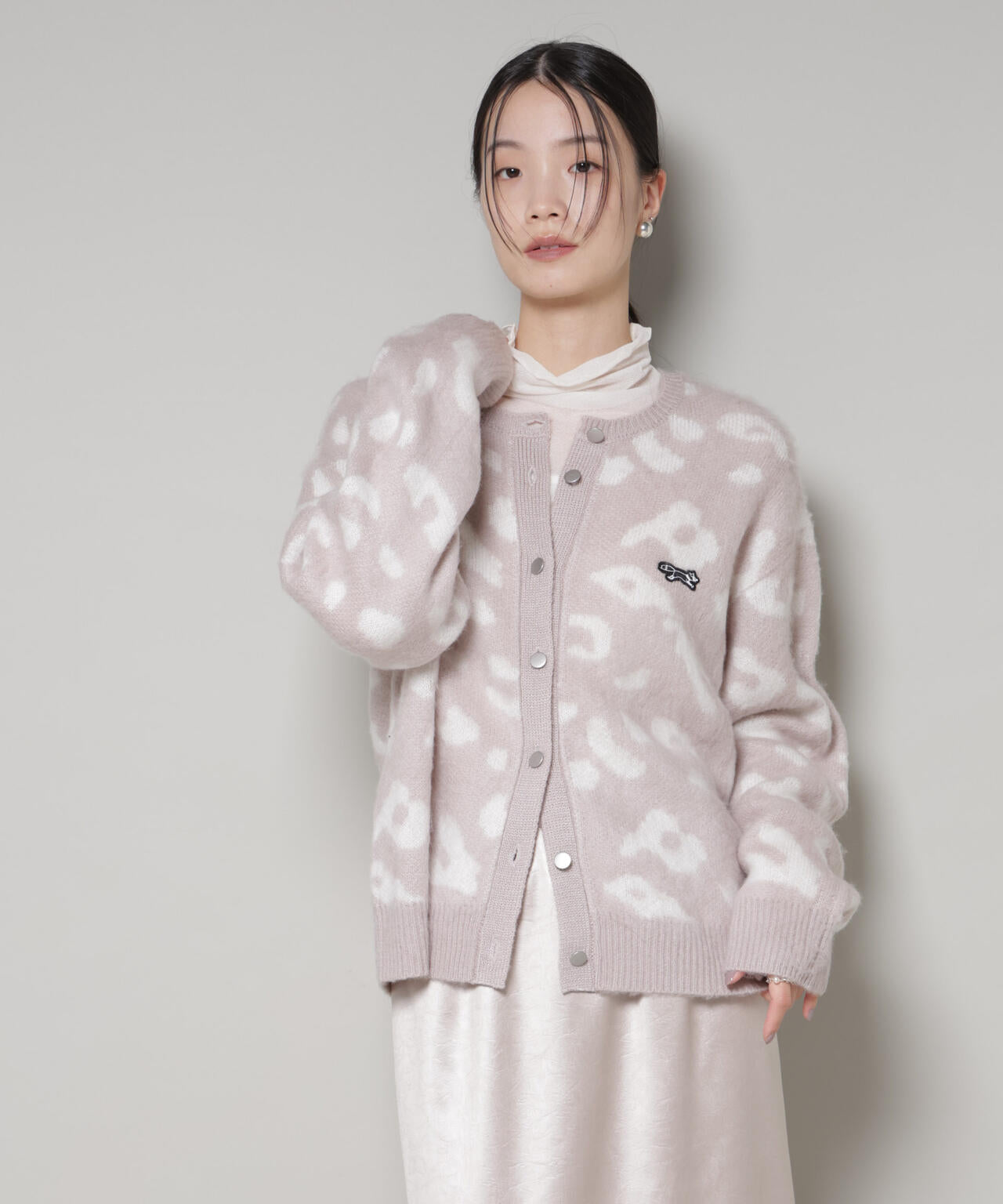 PENNEYS別注TheFOXレオパードクルーカーディガン