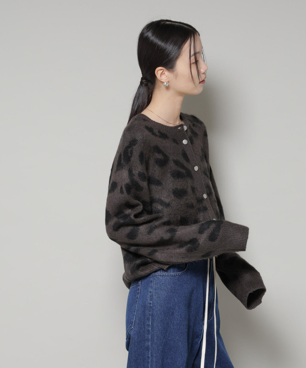 PENNEYS別注TheFOXレオパードクルーカーディガン | NANO universe