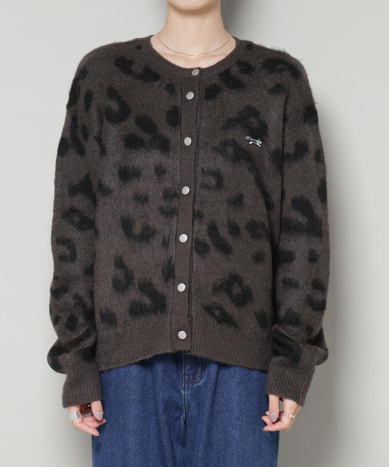 PENNEYS別注TheFOXレオパードクルーカーディガン | NANO universe