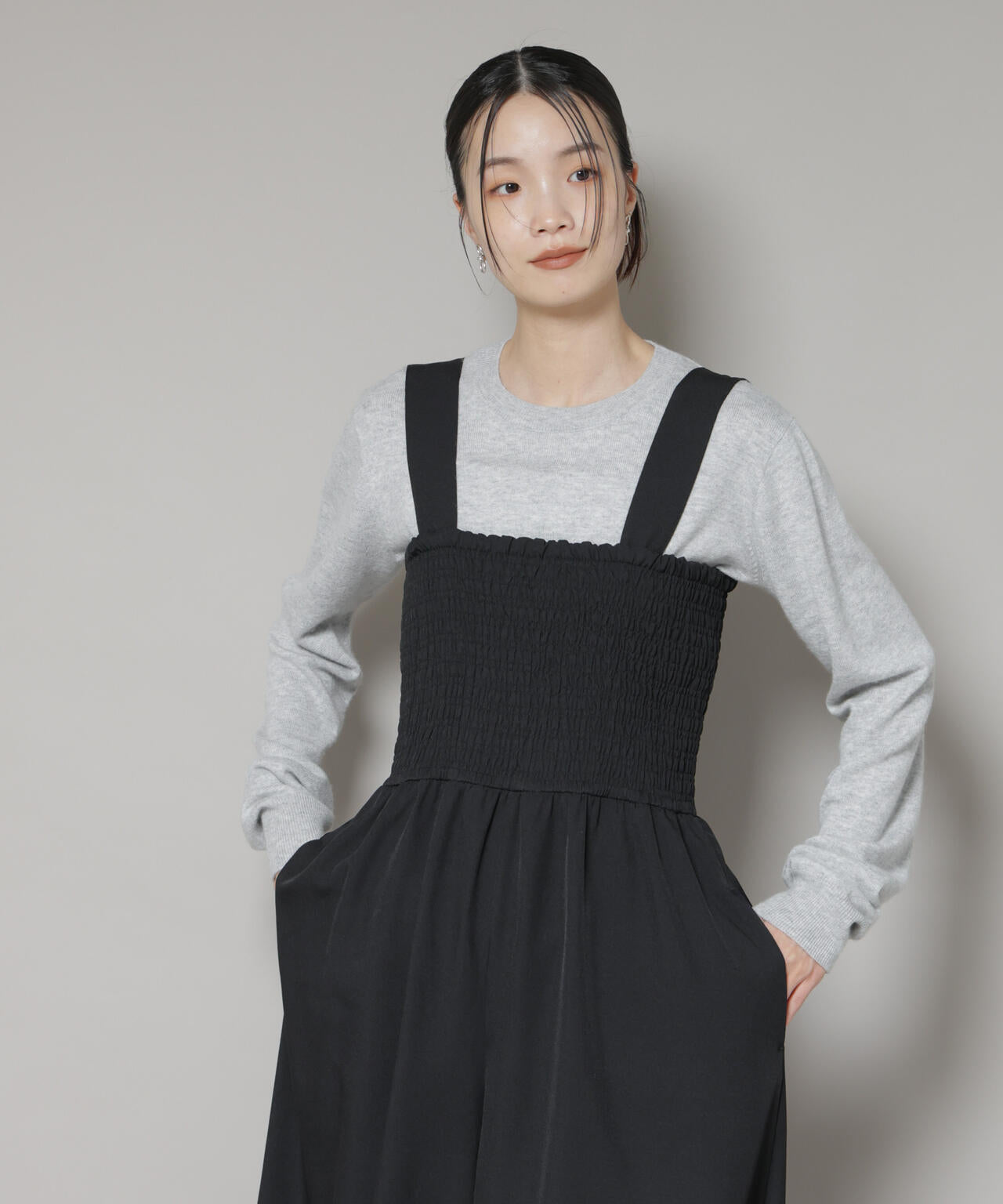 クルーネックカシミヤ混ニットプルオーバー | NANO universe（ナノ