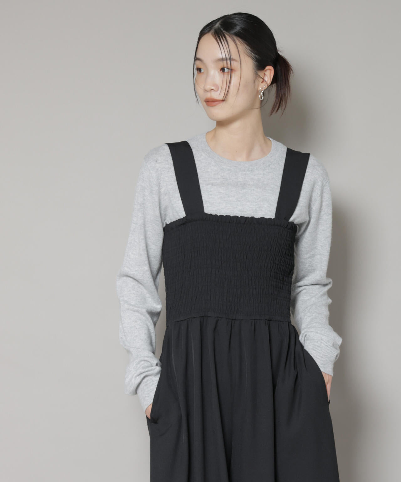 クルーネックカシミヤ混ニットプルオーバー | NANO universe（ナノ