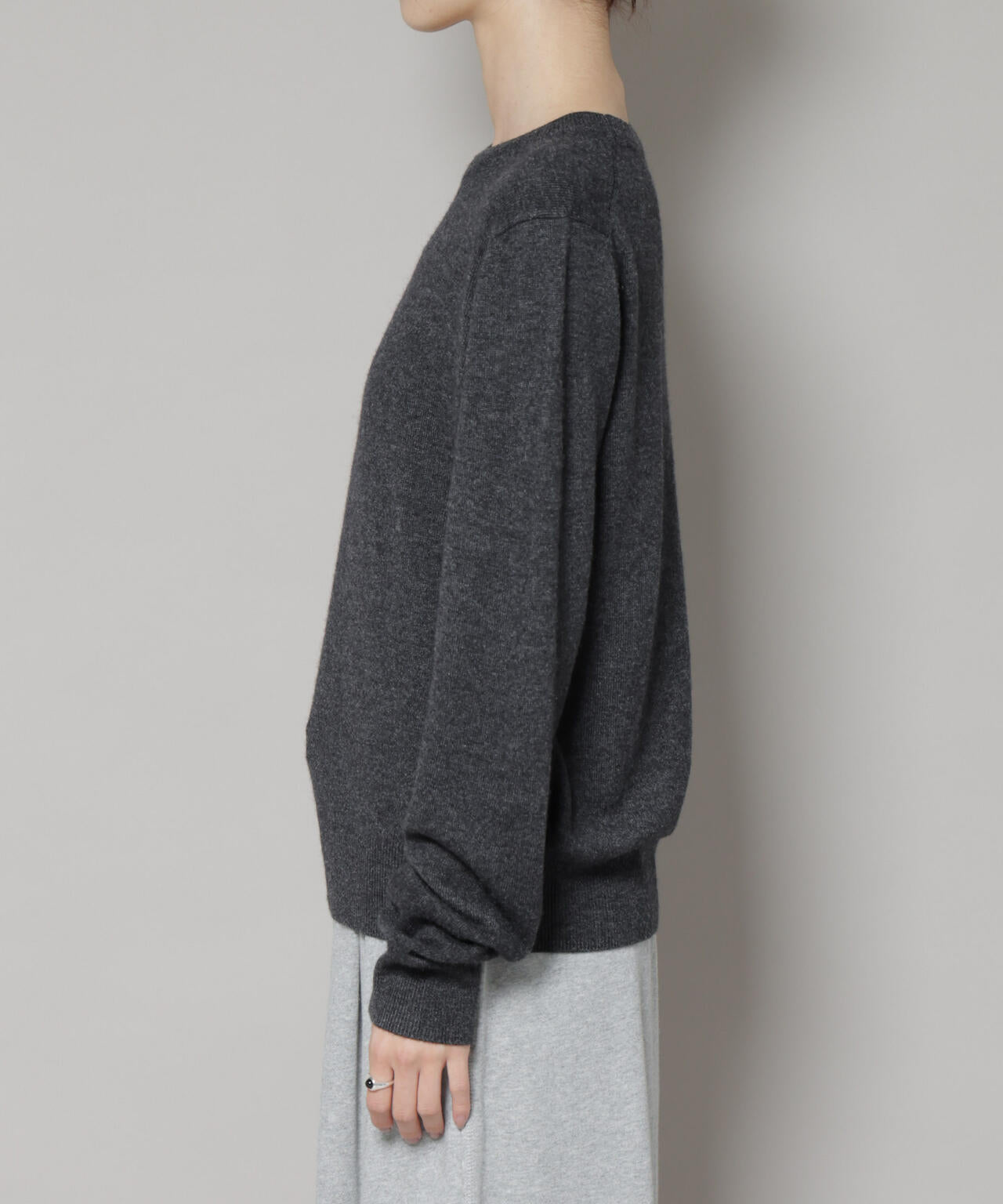 クルーネックカシミヤ混ニットプルオーバー | NANO universe（ナノ