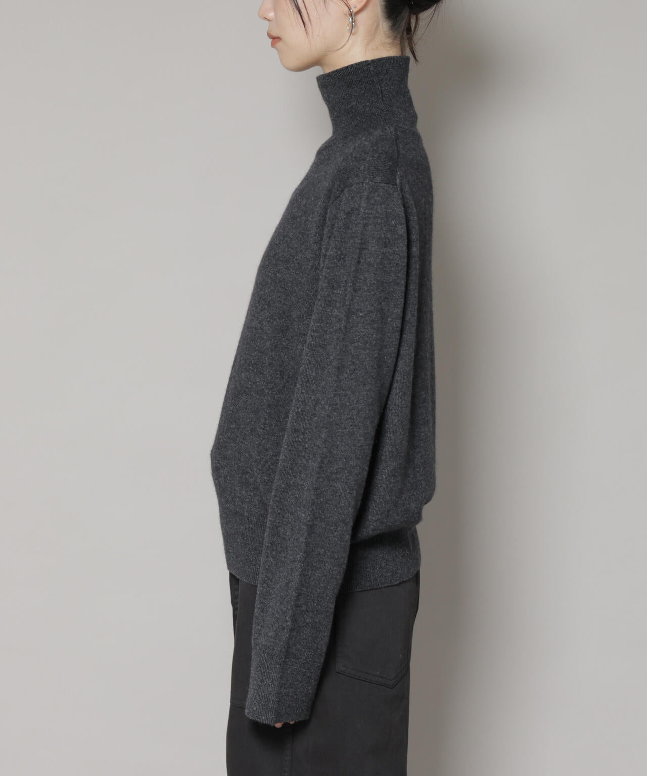 タートルネックカシミヤ混ニットプルオーバー | NANO universe（ナノ