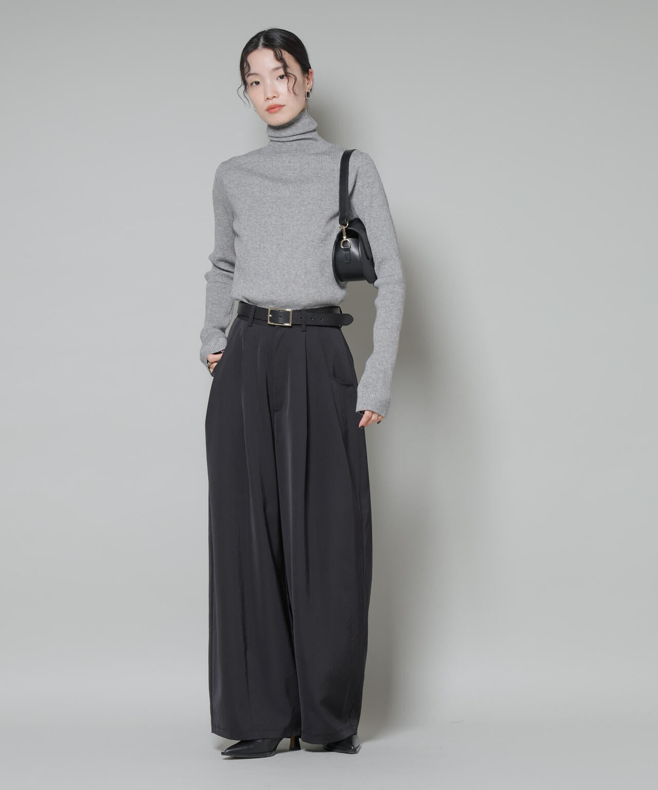 洗濯機洗可メタルボタンリブニット | NANO universe（ナノ・ユニバース