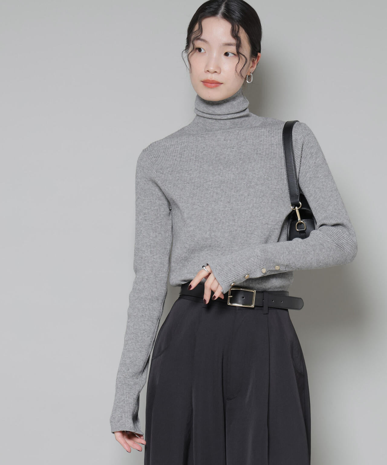 なお専用 洗濯機洗可メタルボタンリブニット | NANO universe（ナノ・ユニバース