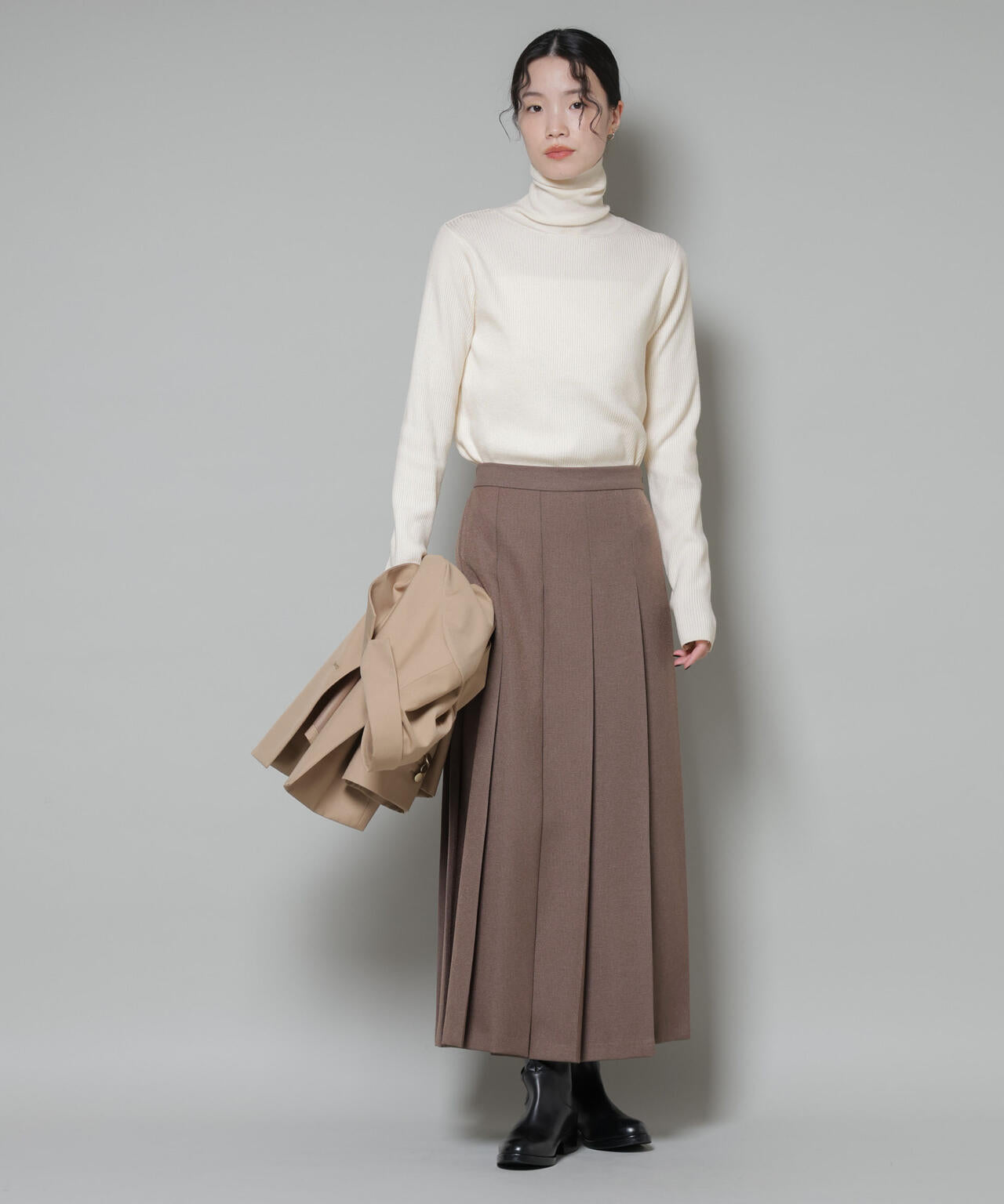 洗濯機洗可メタルボタンリブニット | NANO universe（ナノ・ユニバース