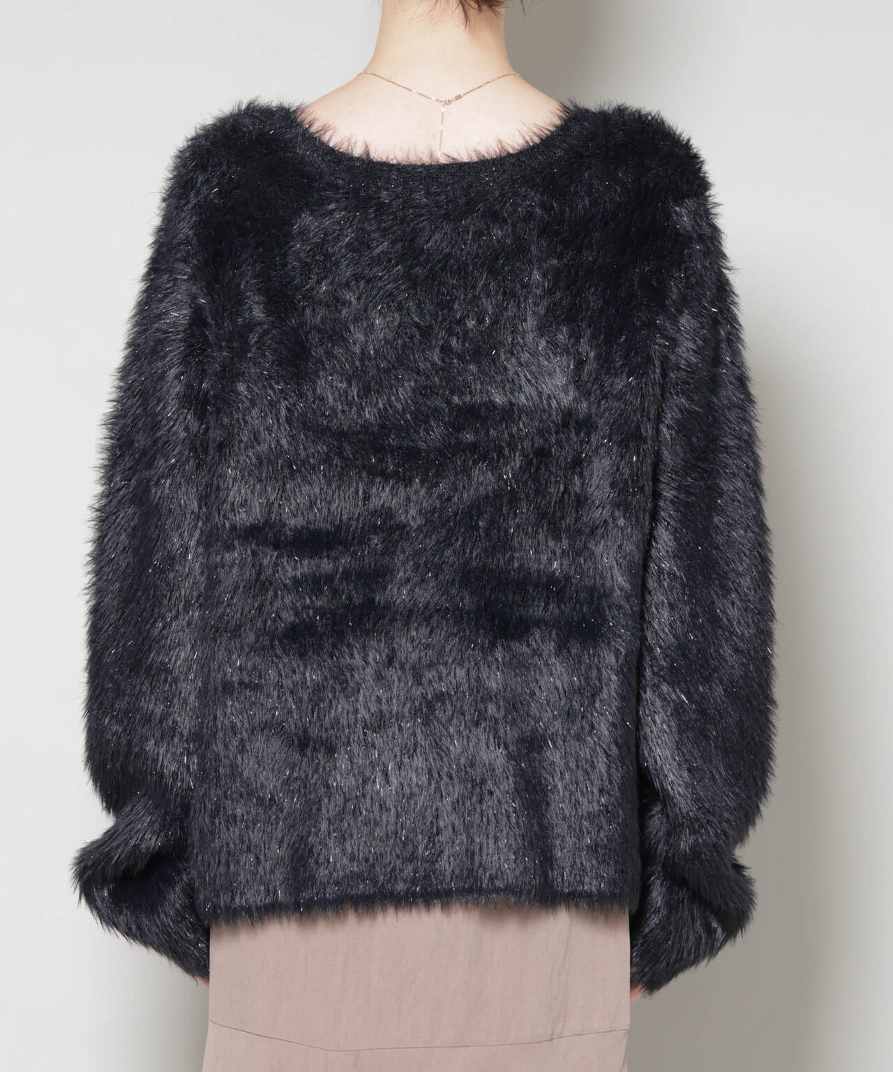 メ*ム様 世界の　15kg ミックスシャギーボートネックワイドニット | NANO universe（ナノ