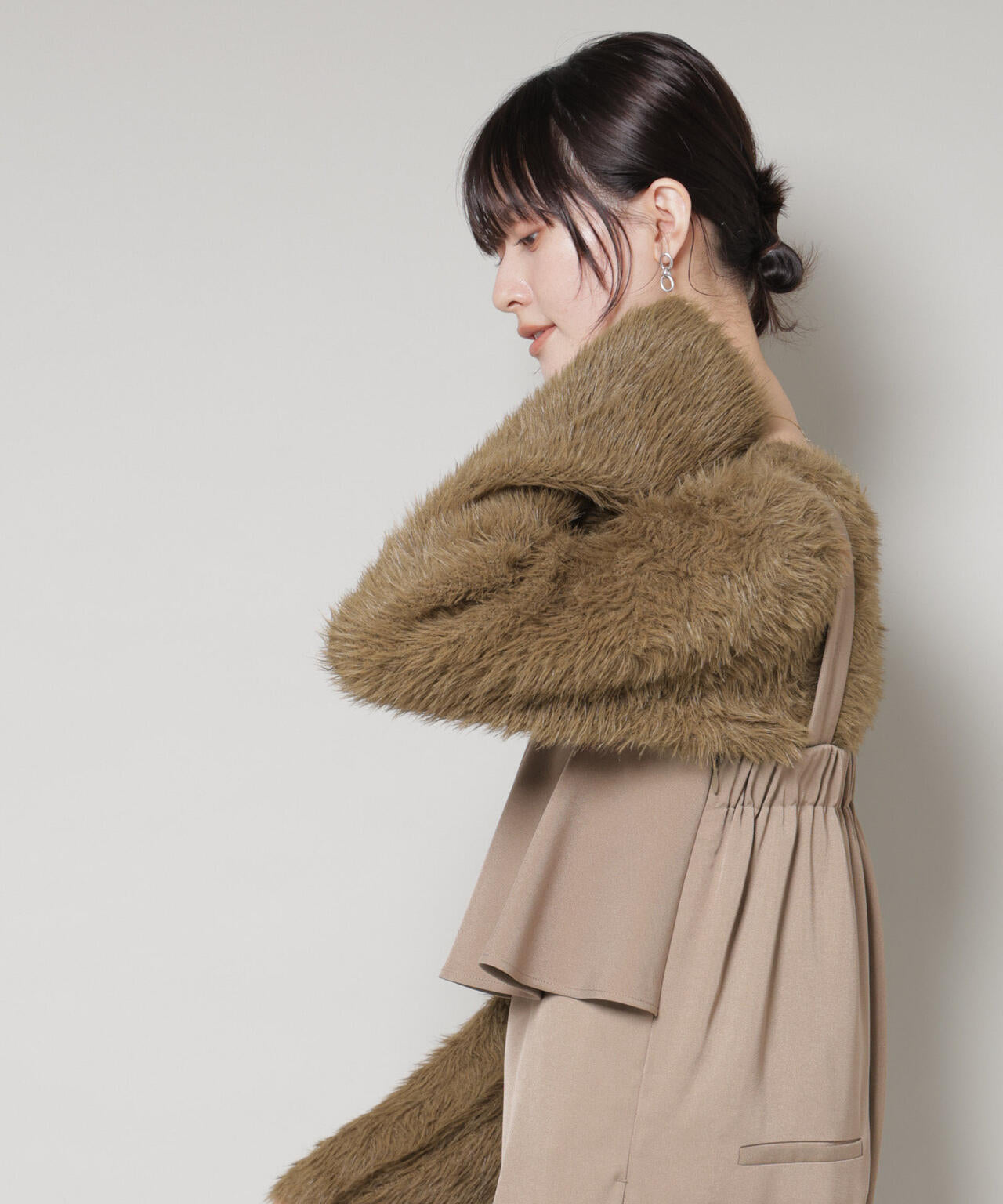 メ*ム様 世界の　15kg ミックスシャギーボートネックワイドニット | NANO universe（ナノ