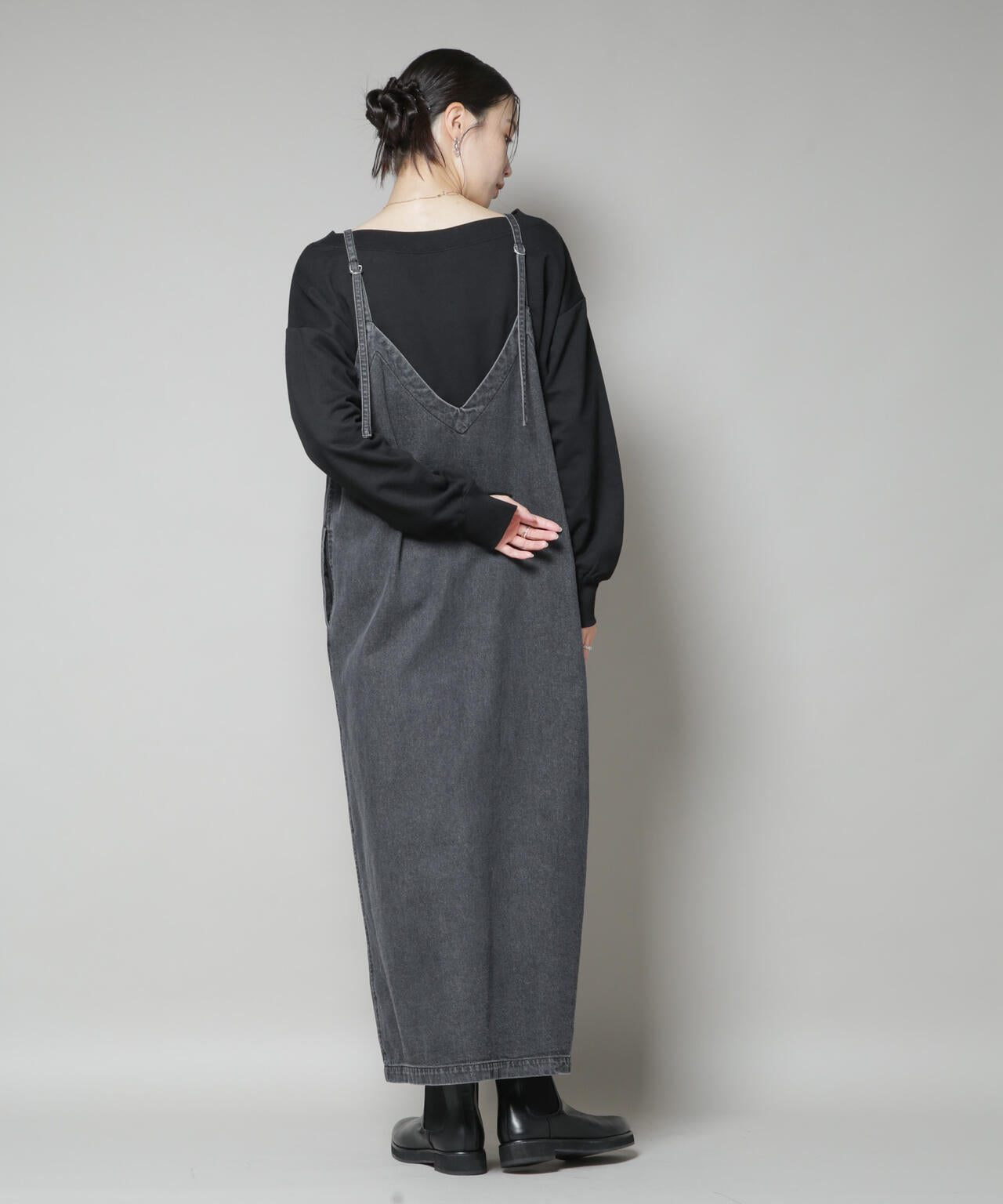 ワイドボートネックスウェットトップス