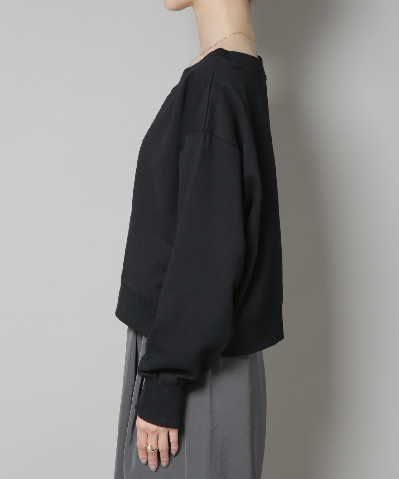 ワイドボートネックスウェットトップス | NANO universe（ナノ