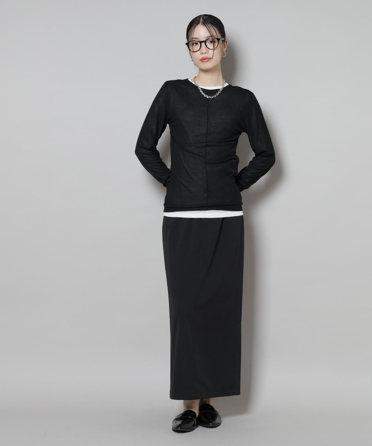 前後2wayシアーフライスカットトップス | NANO universe（ナノ