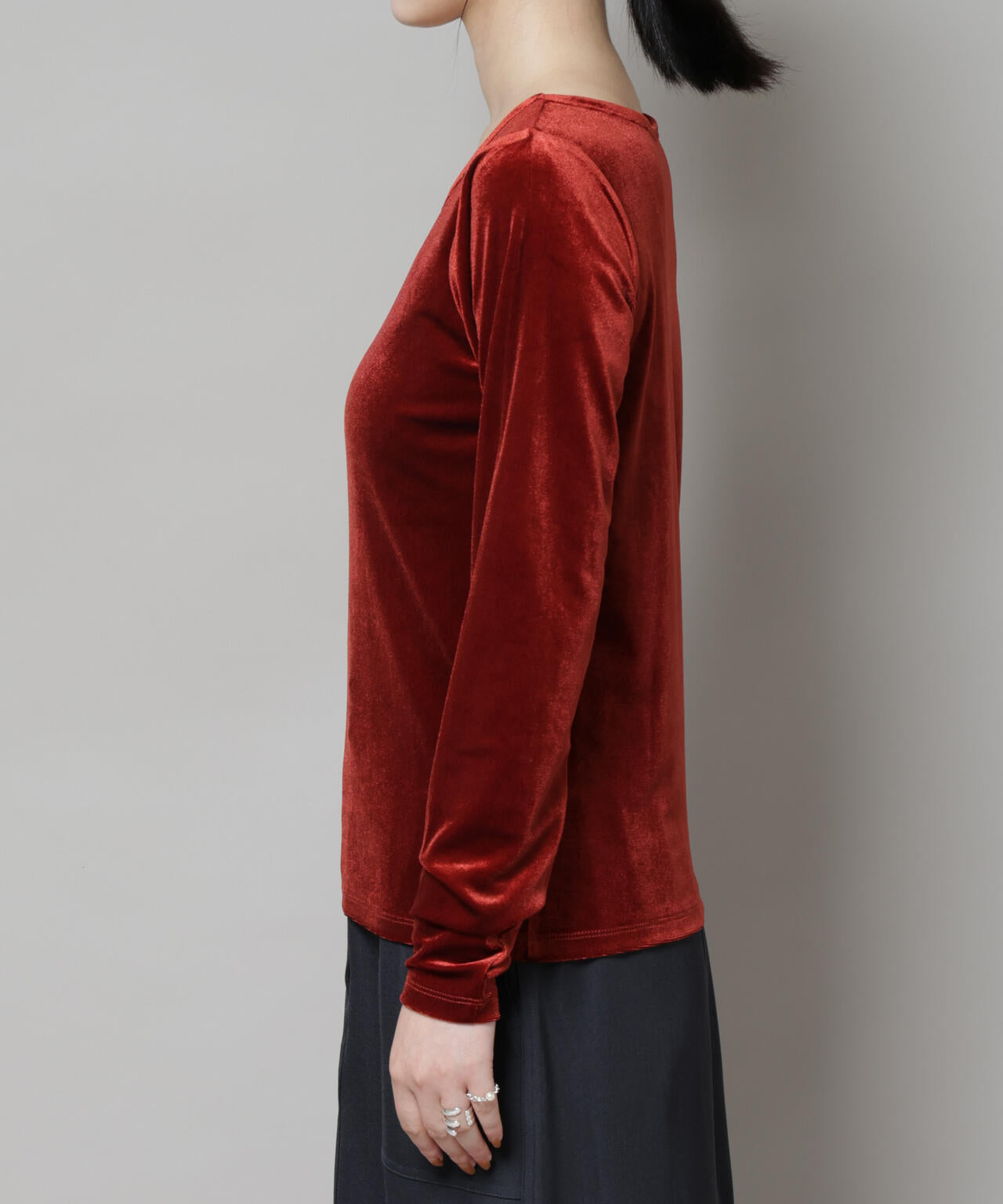 前後2wayベロアカットトップス(セットアップ可)