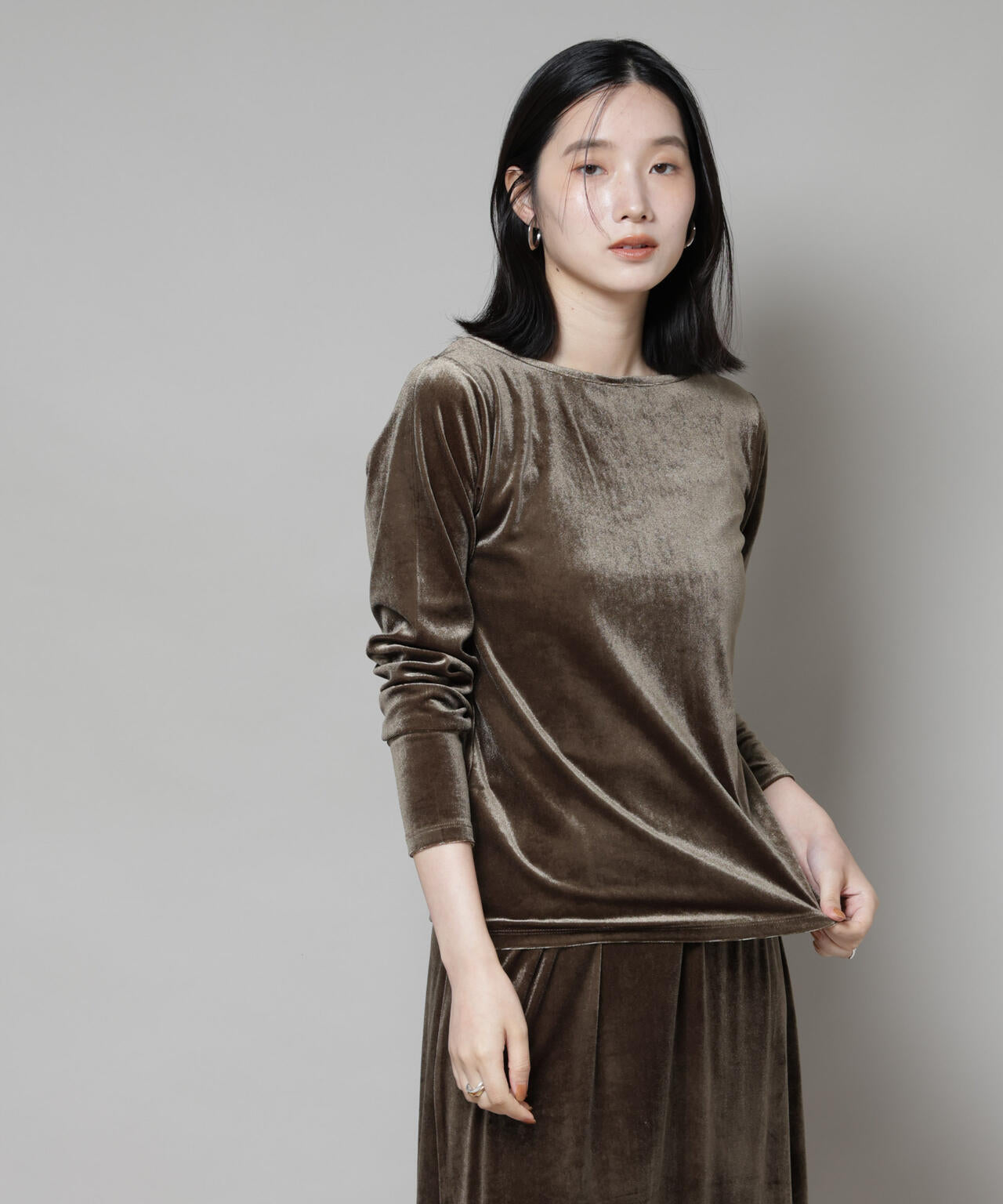 前後2wayベロアカットトップス(セットアップ可) | NANO universe（ナノ