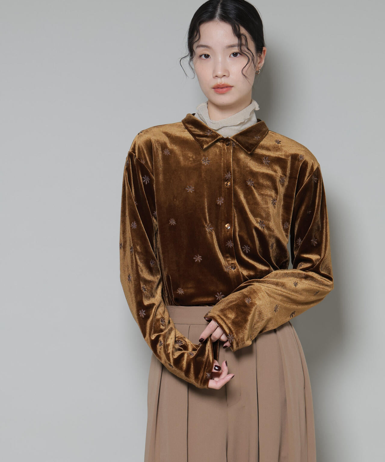 その他 mls96 HL】PATCHWORK VELOR RIB TOP｜CONVERSE TOKYO (コンバーストウキョウ