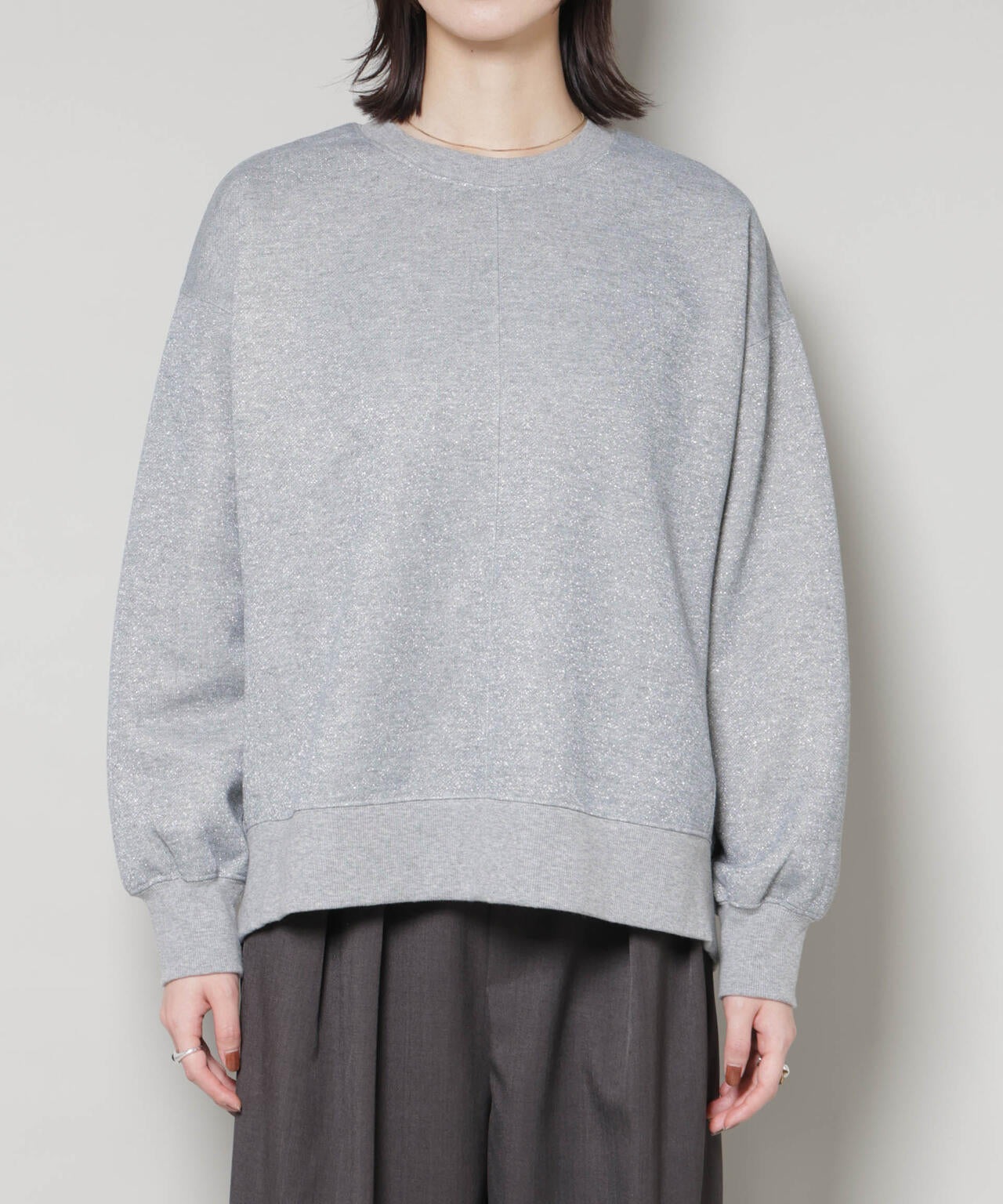 ラメ裏毛トップス | NANO universe（ナノ・ユニバース） ｜【公式