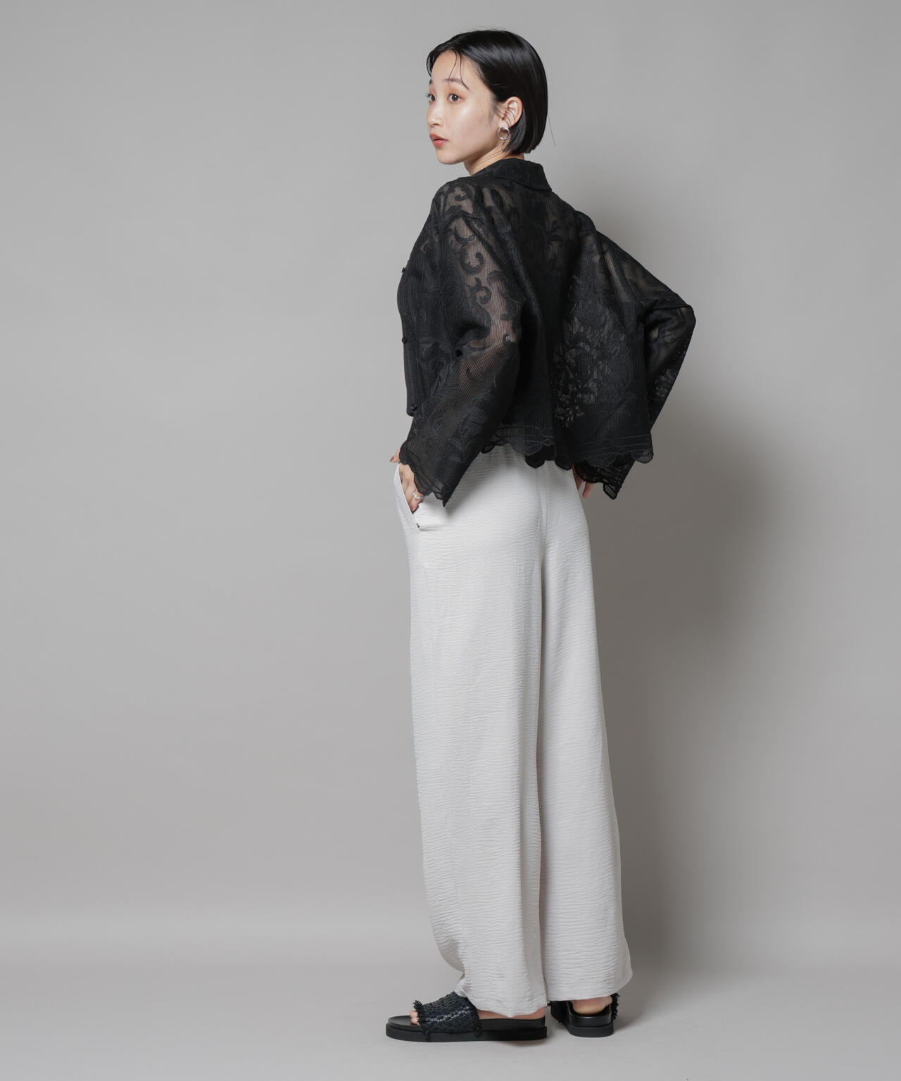 イージードロストワイドパンツ(セットアップ可) | NANO universe（ナノ