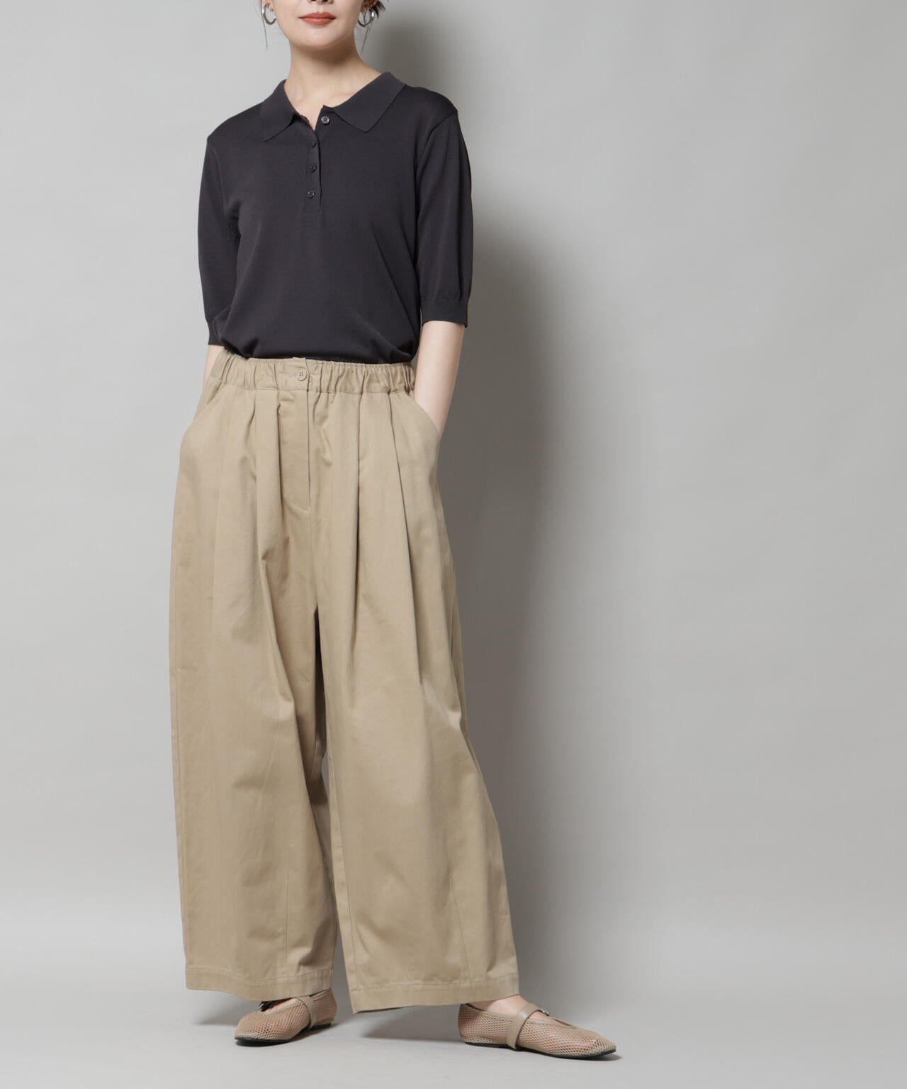 タックコクーンチノパンツ | NANO universe（ナノ・ユニバース