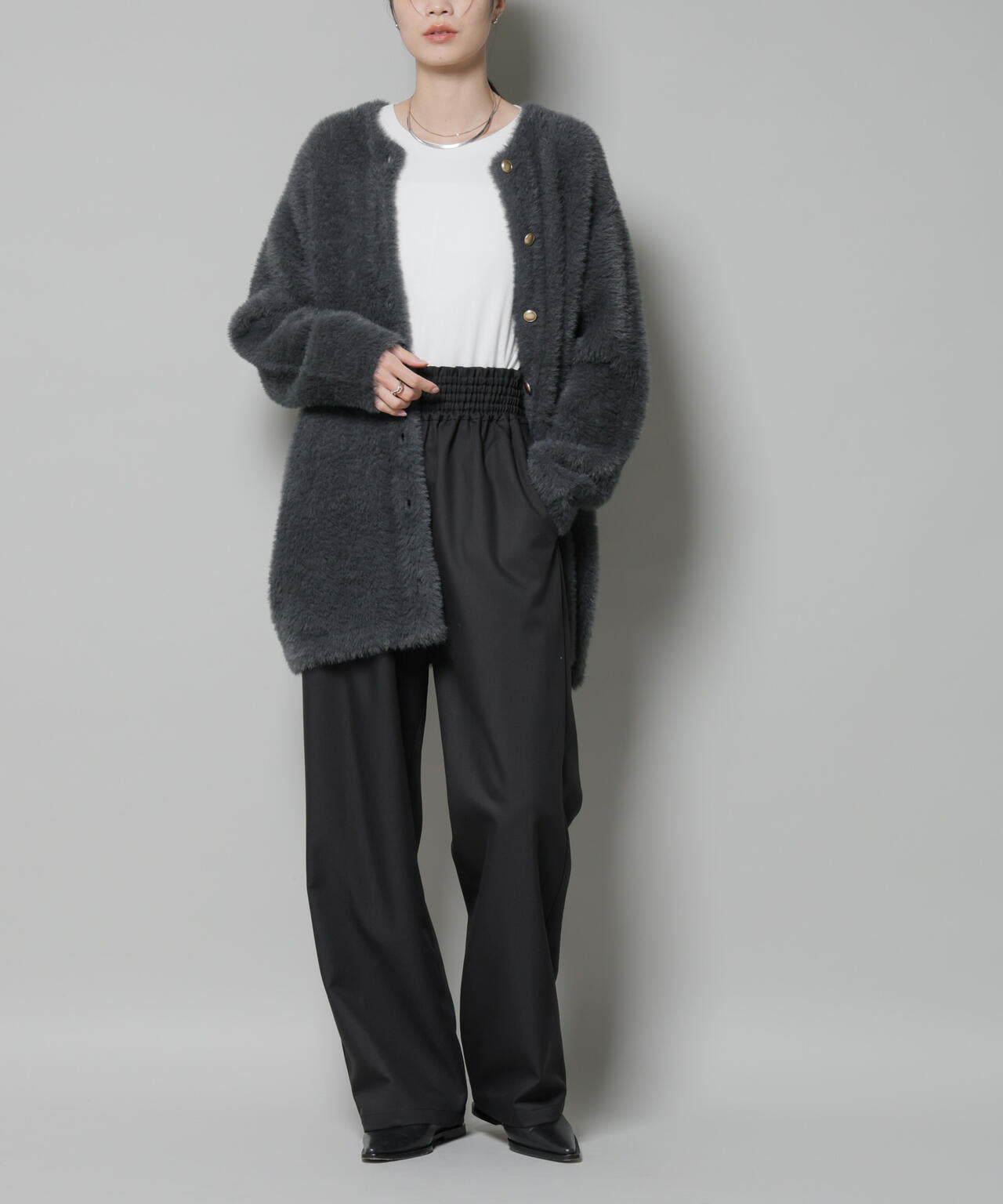 ウエストシャーリングゴムTRワイドパンツ | NANO universe（ナノ