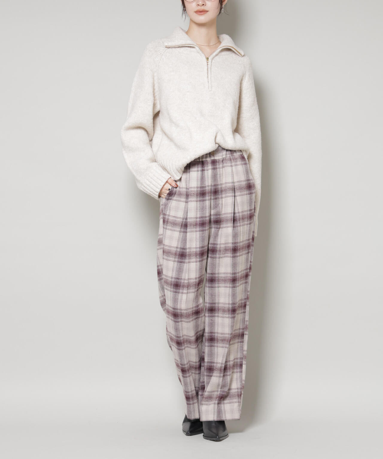 hinanoです　undercover 10AW オンブレチェックレーヨン hinano様専用です undercover 10AW オンブレチェックレーヨン