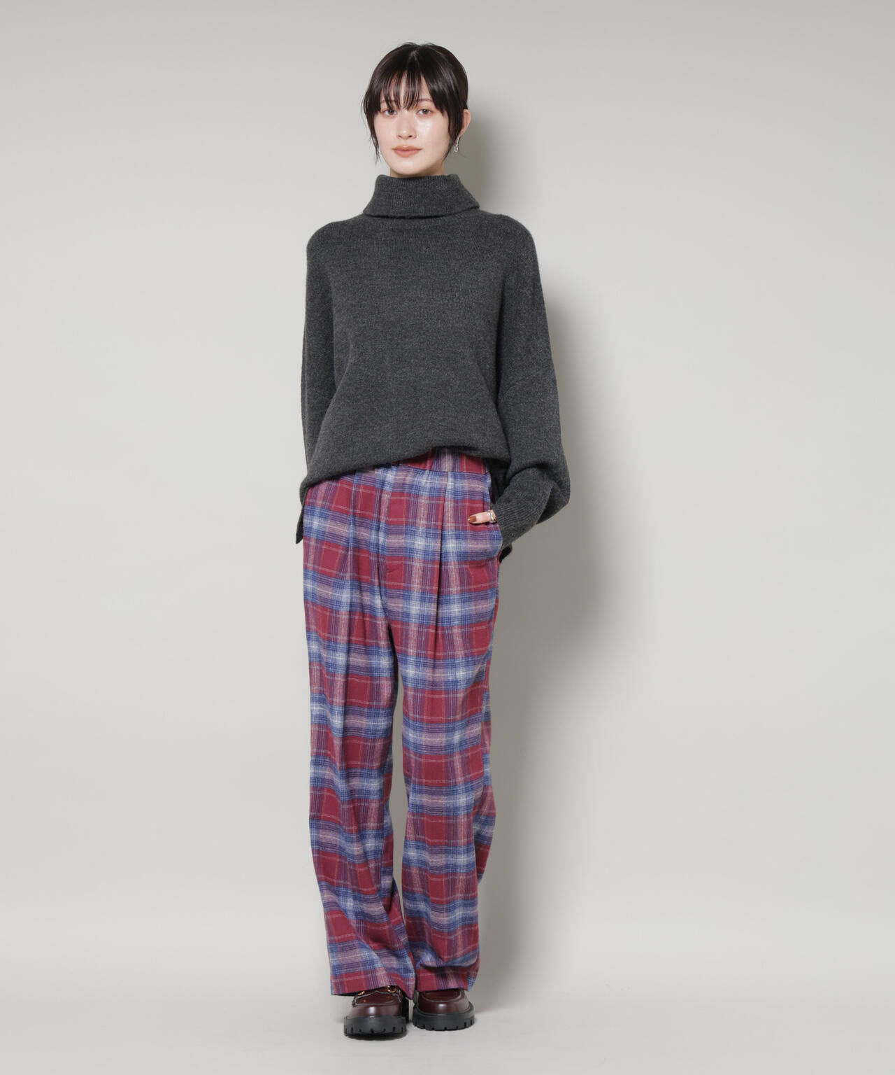 hinanoです　undercover 10AW オンブレチェックレーヨン hinano様専用です undercover 10AW オンブレチェックレーヨン