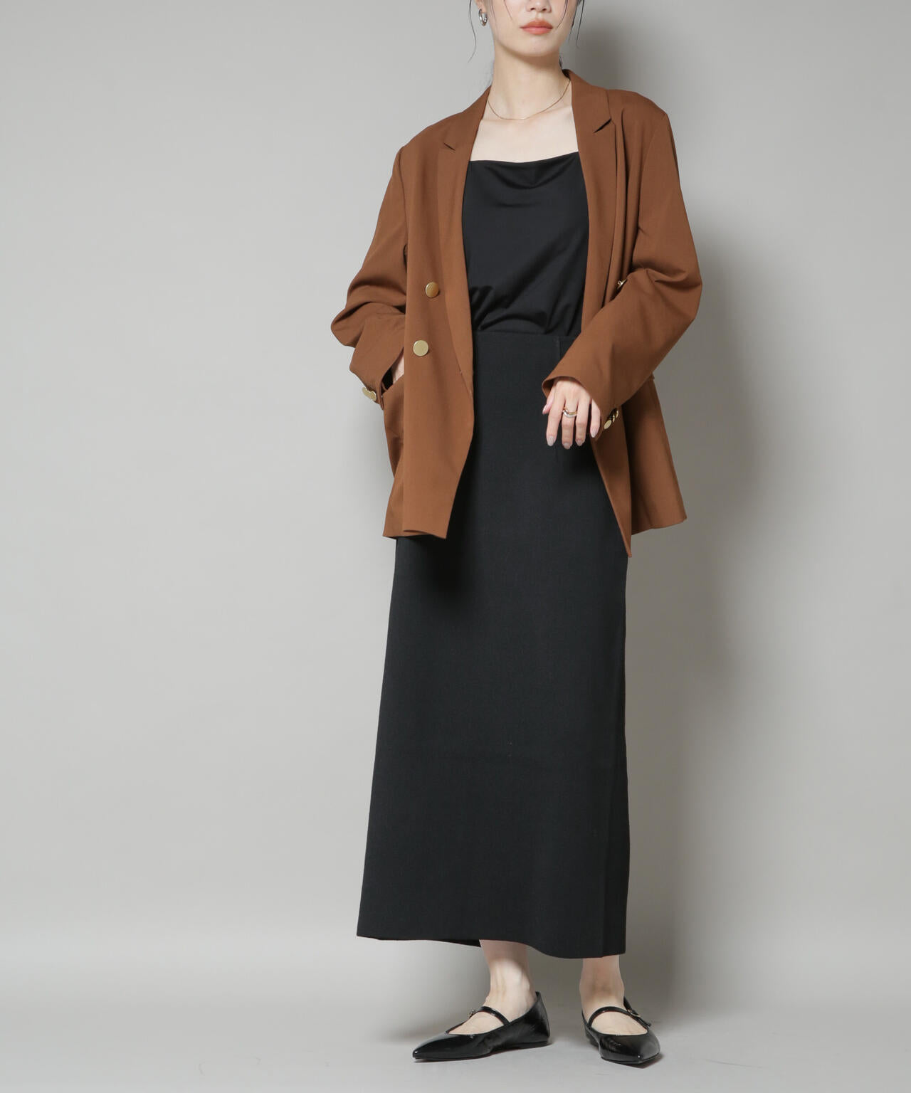 毛玉抑制総針スカート(セットアップ可) | NANO universe（ナノ