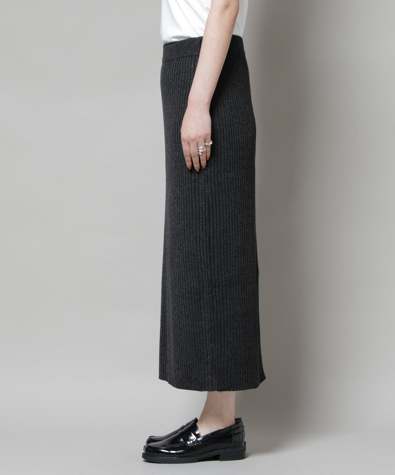 メランジリブタイトスカート(セットアップ可)