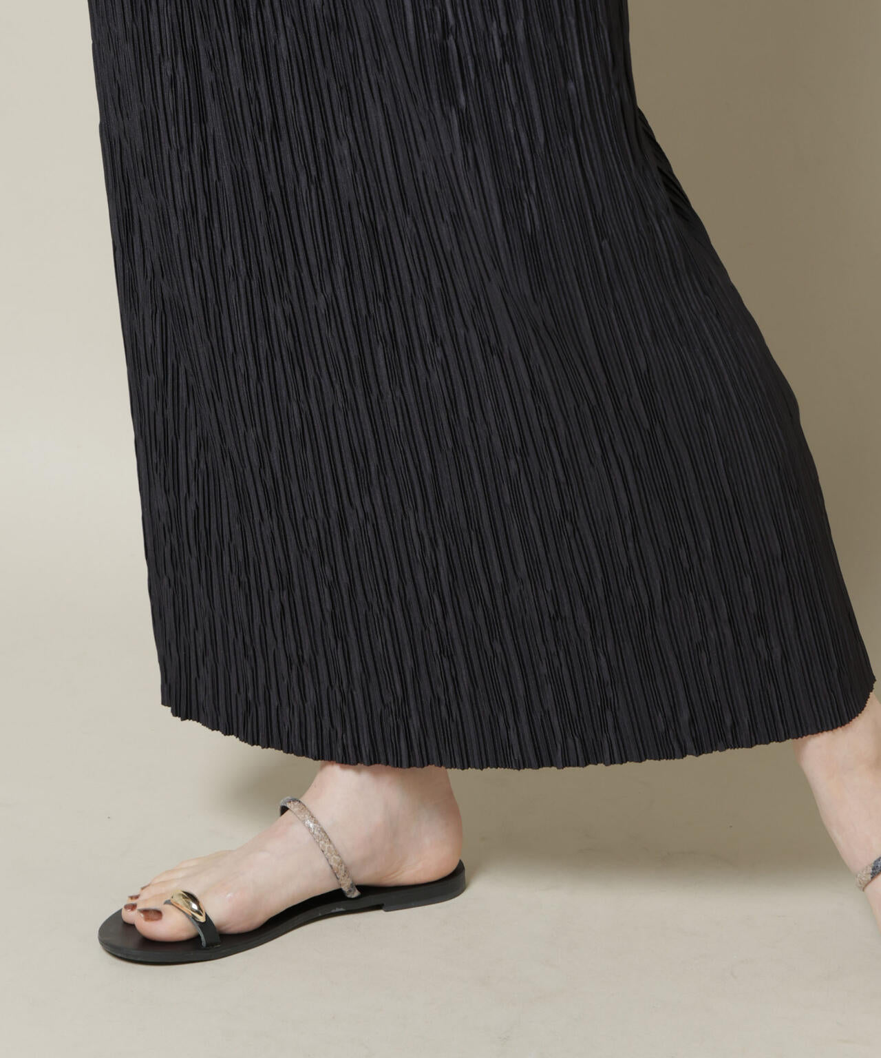 ランダムプリーツカットナロースカート(セットアップ可)