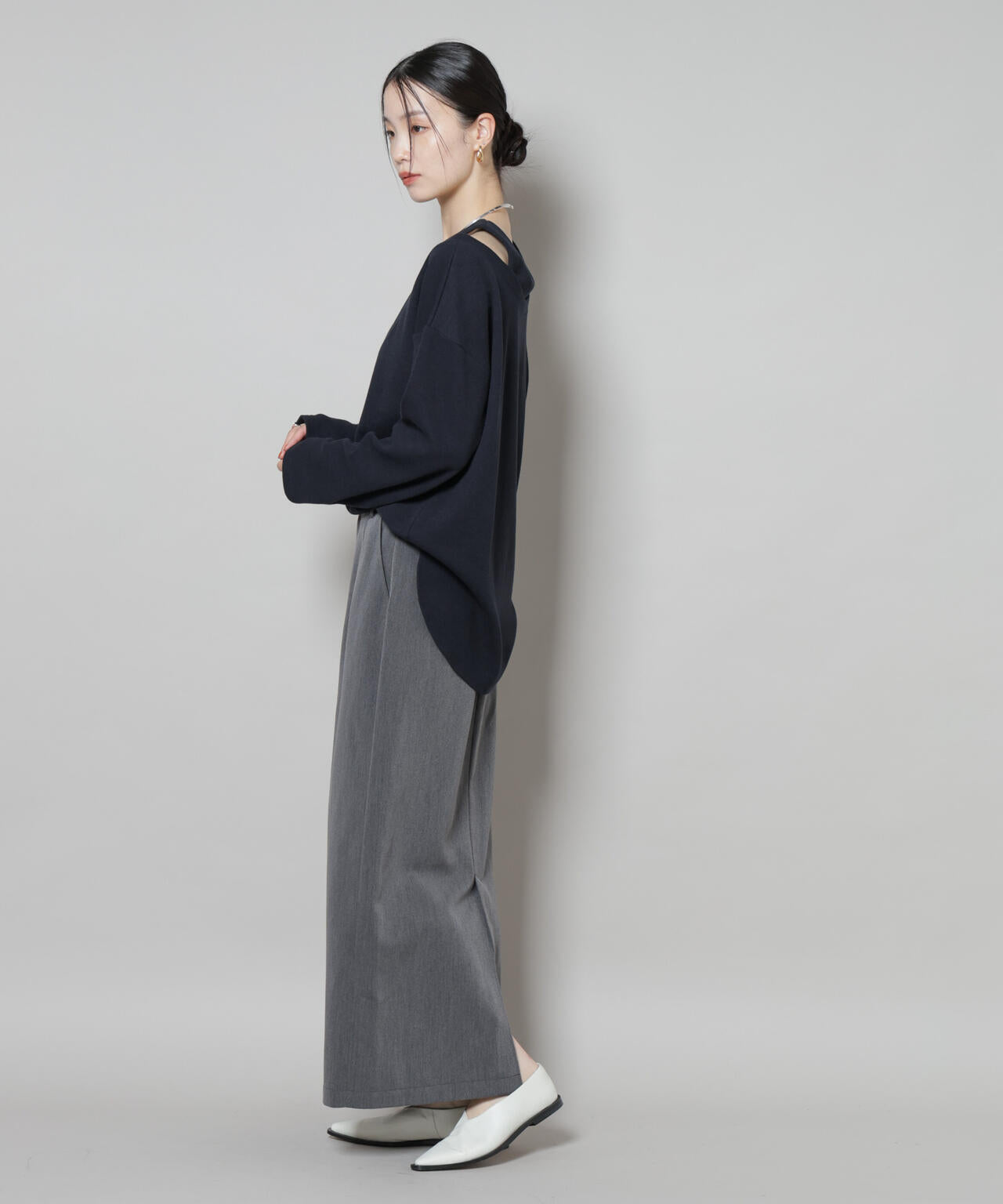 スーツライクIラインロングスカート | NANO universe（ナノ