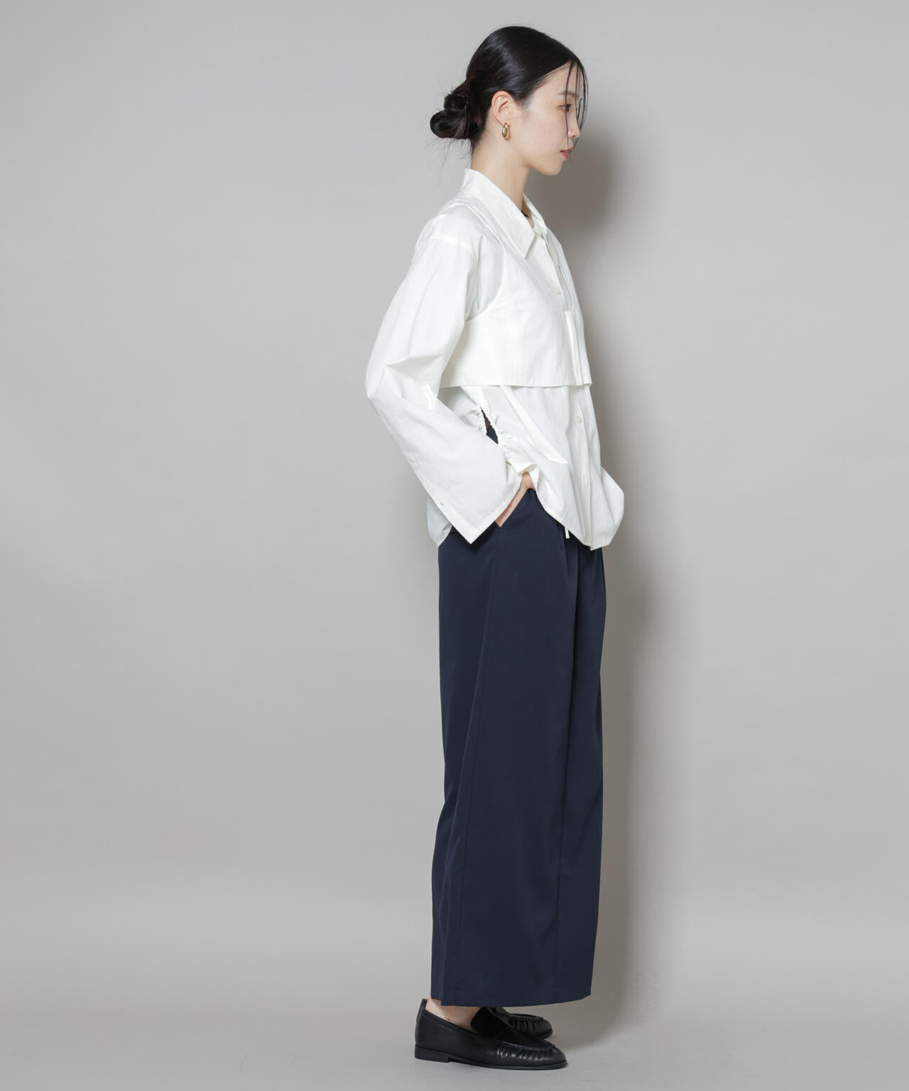 スーツライクIラインロングスカート | NANO universe（ナノ
