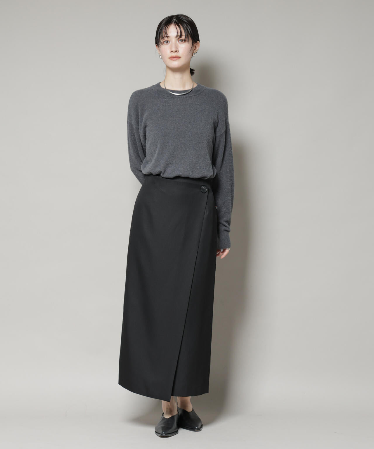 【撥水加工】ラップ風スカート