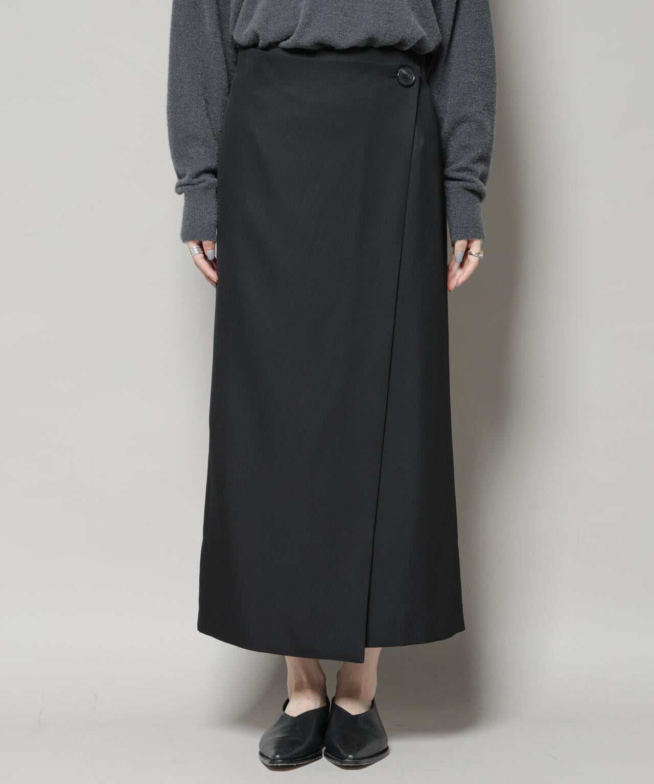 【撥水加工】ラップ風スカート