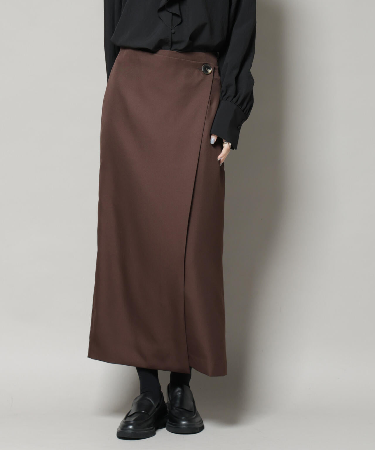 【撥水加工】ラップ風スカート