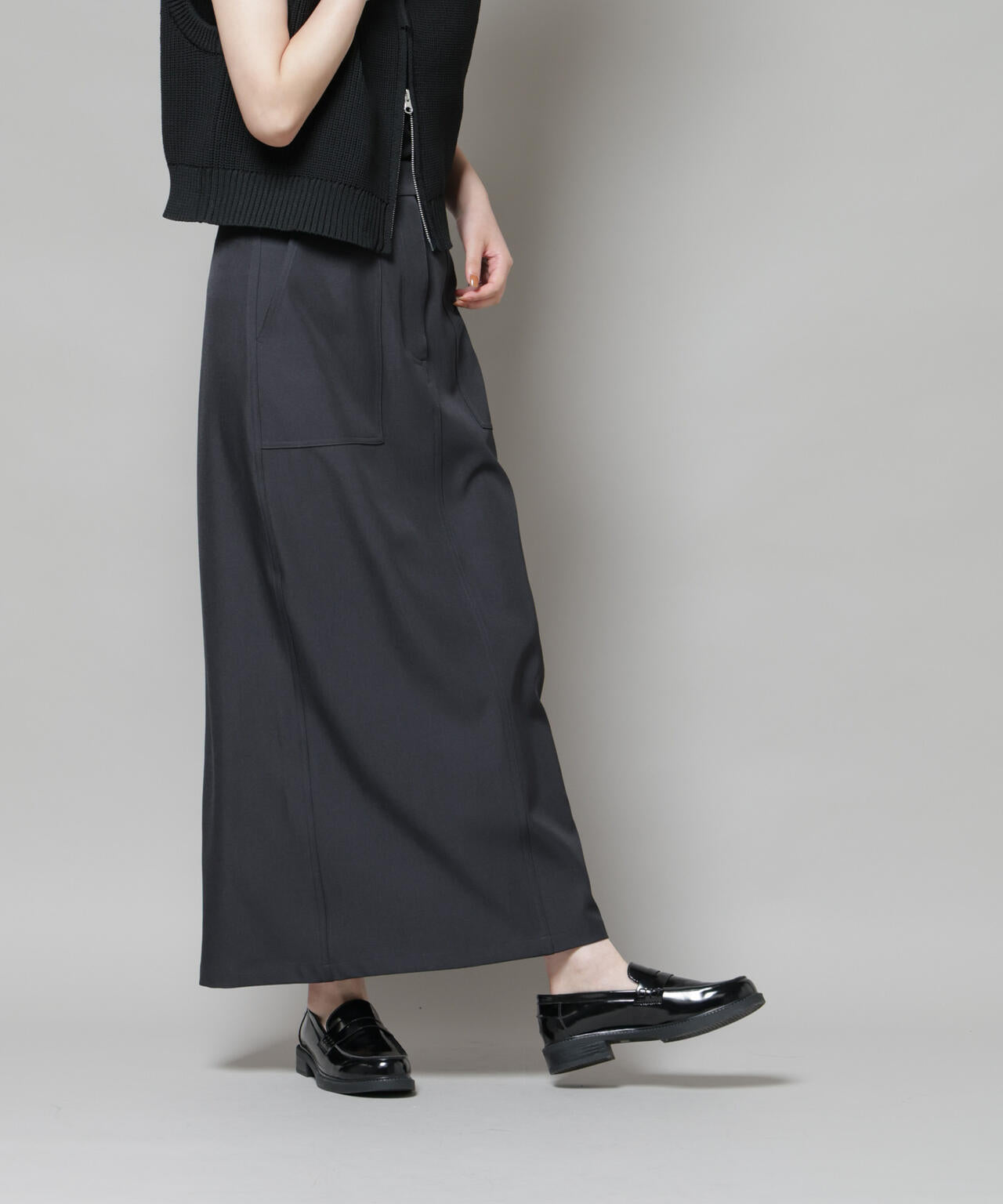 ポケットディティールナロースカート(セットアップ可)