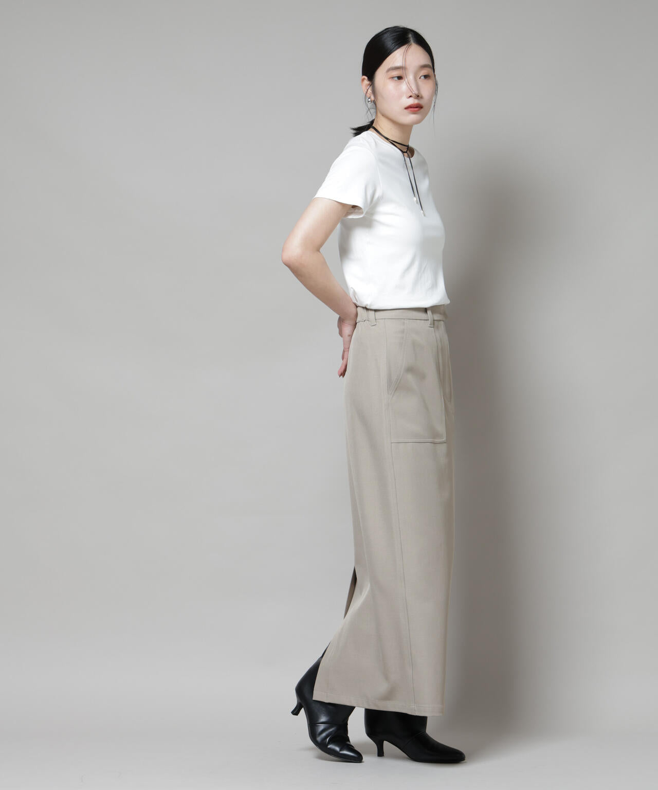 ポケットディティールナロースカート(セットアップ可)