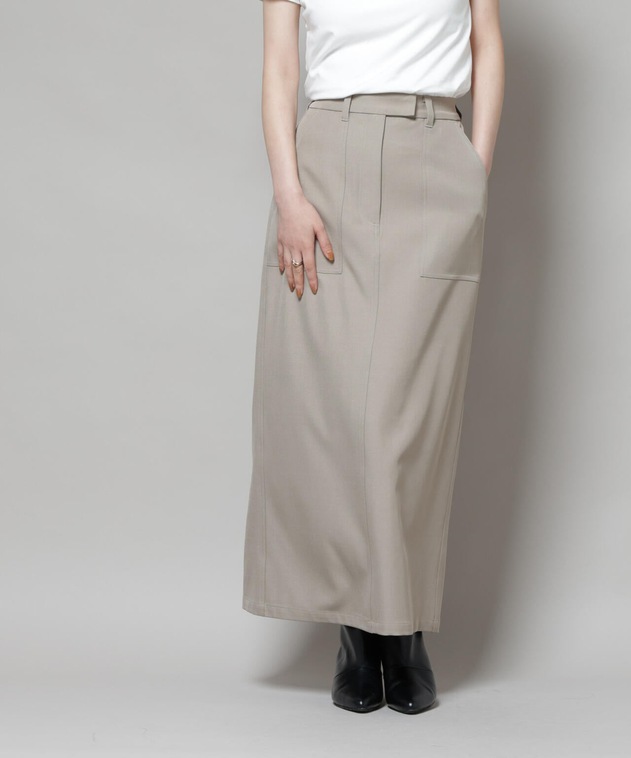 ポケットディティールナロースカート(セットアップ可)